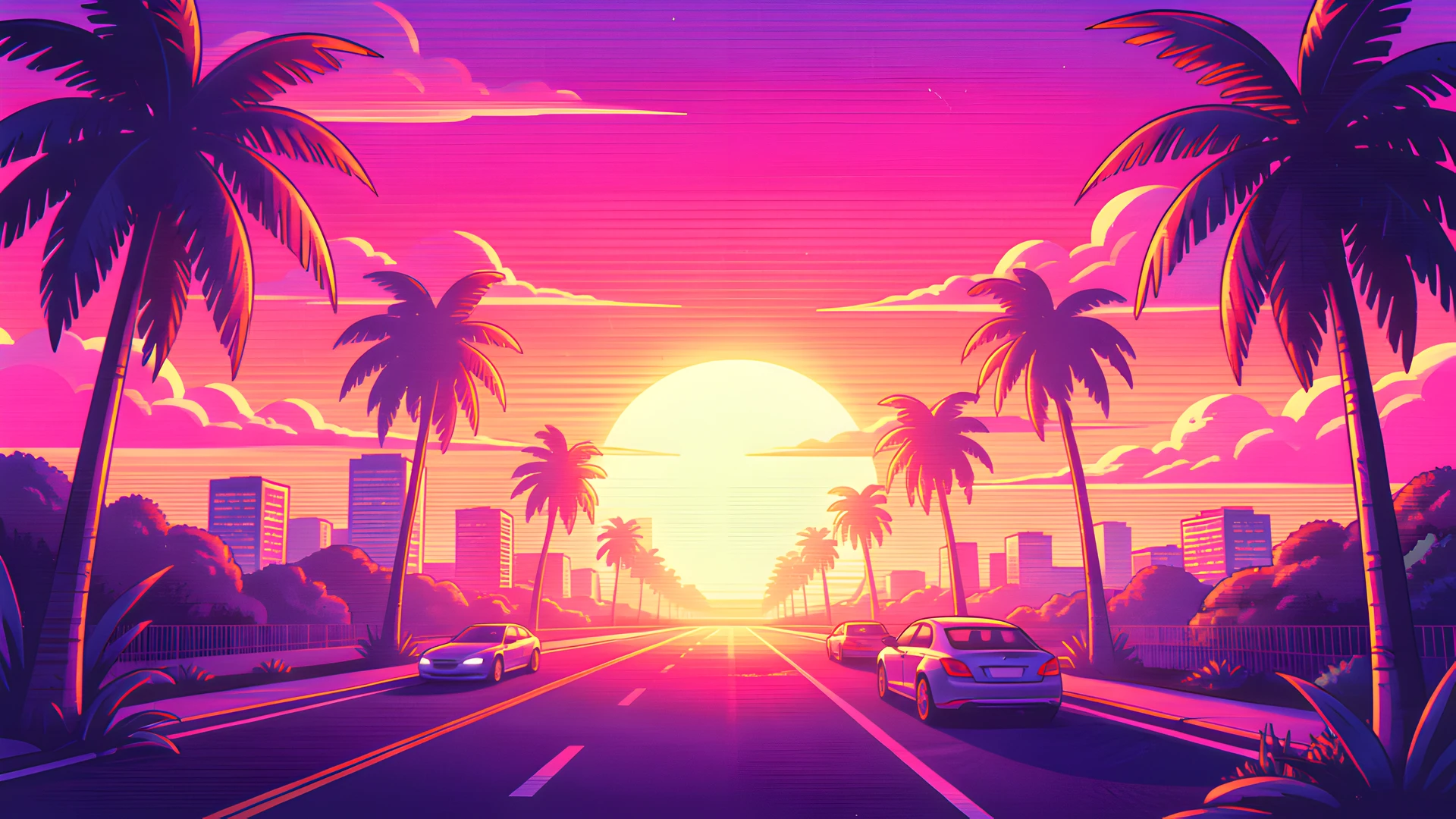 Retro Sunset Haze