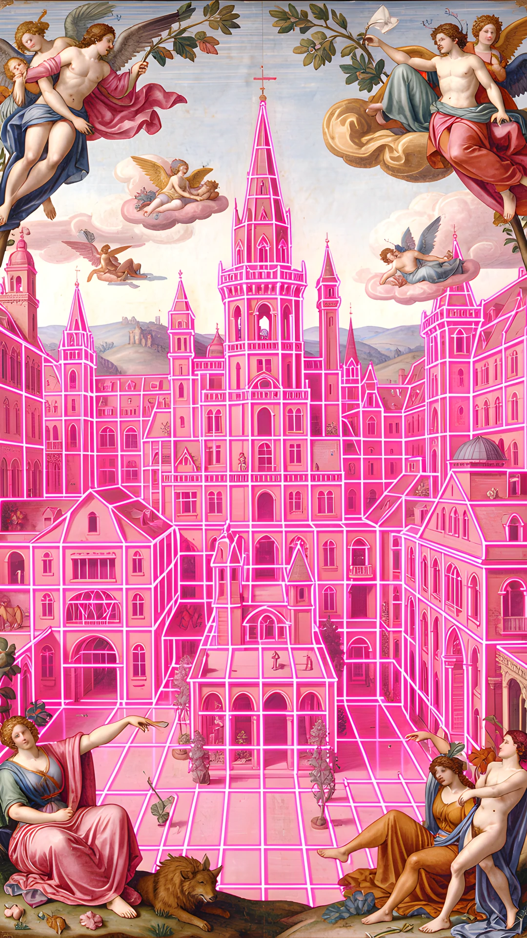 Neon City Grid