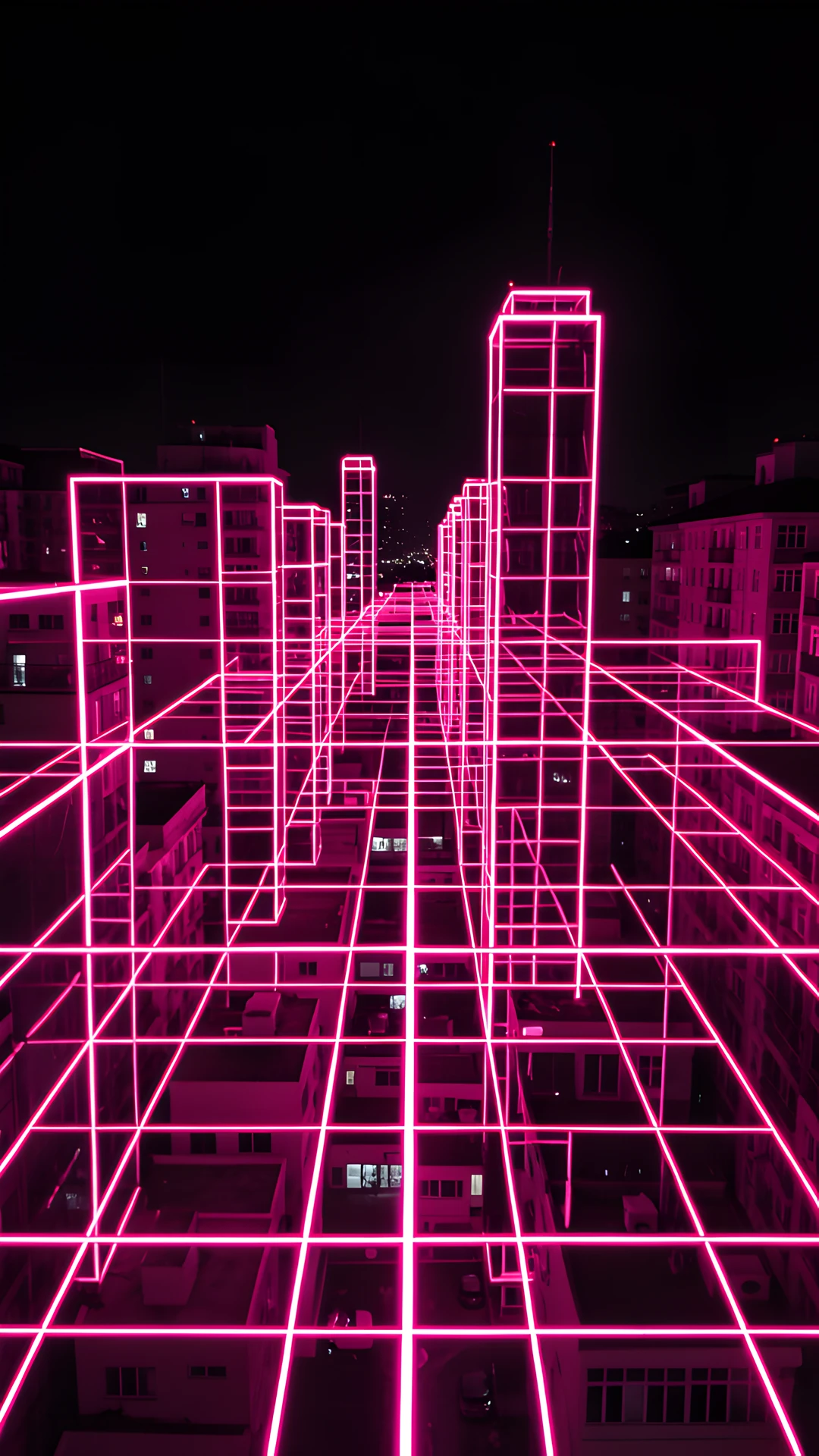 Cityscape Night Rainy