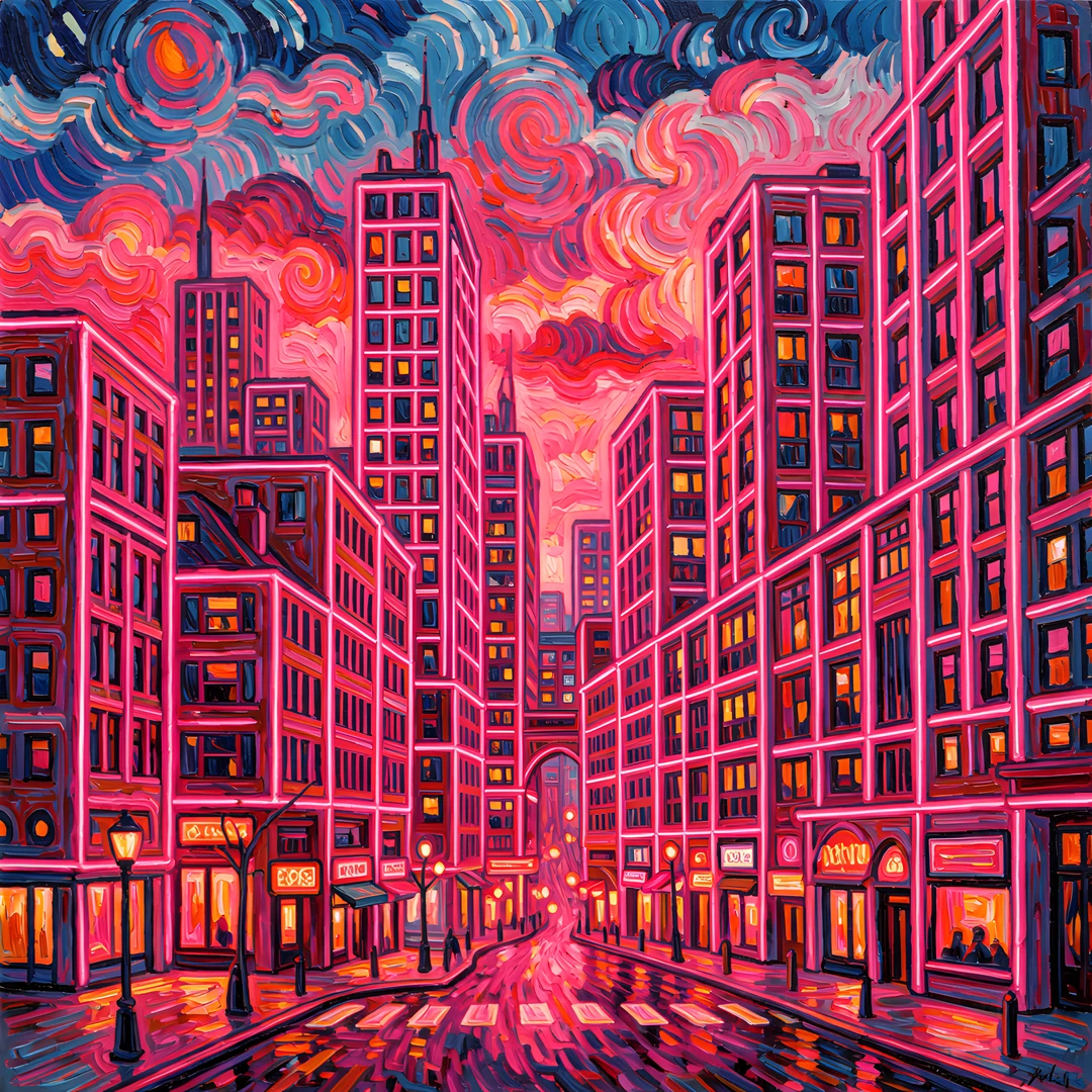 Neon City Sky