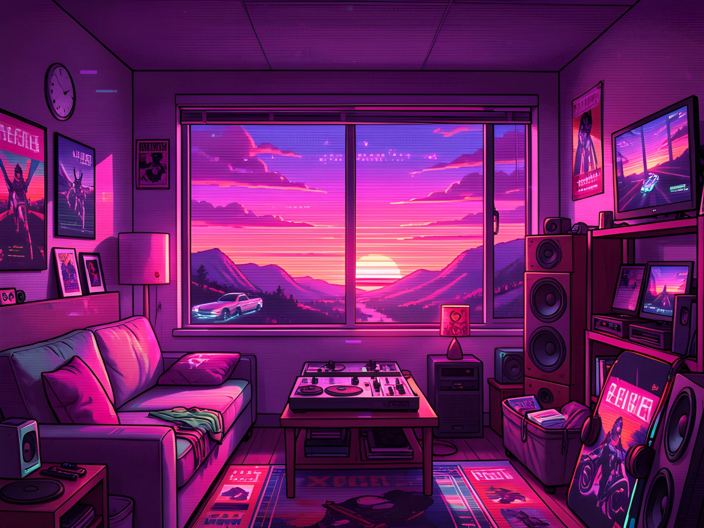 Retro Sunset Dreams
