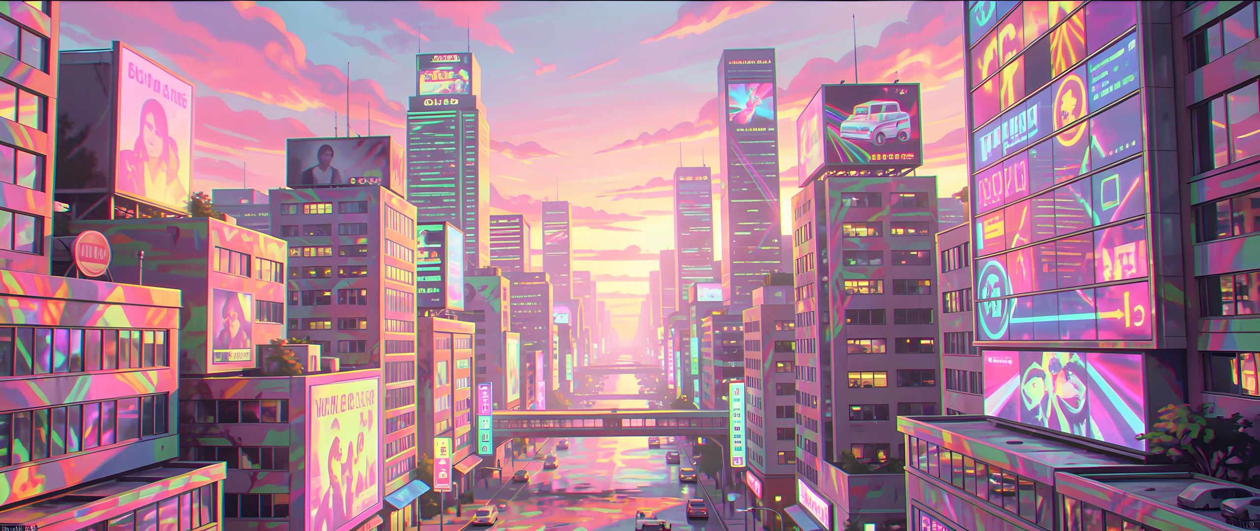 Retro Cityscape
