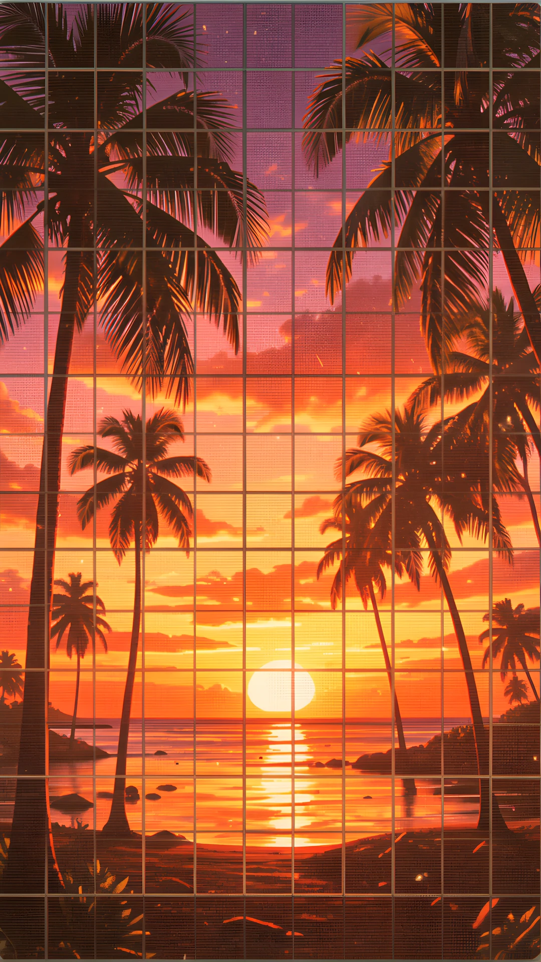 Artistic Palm Grid