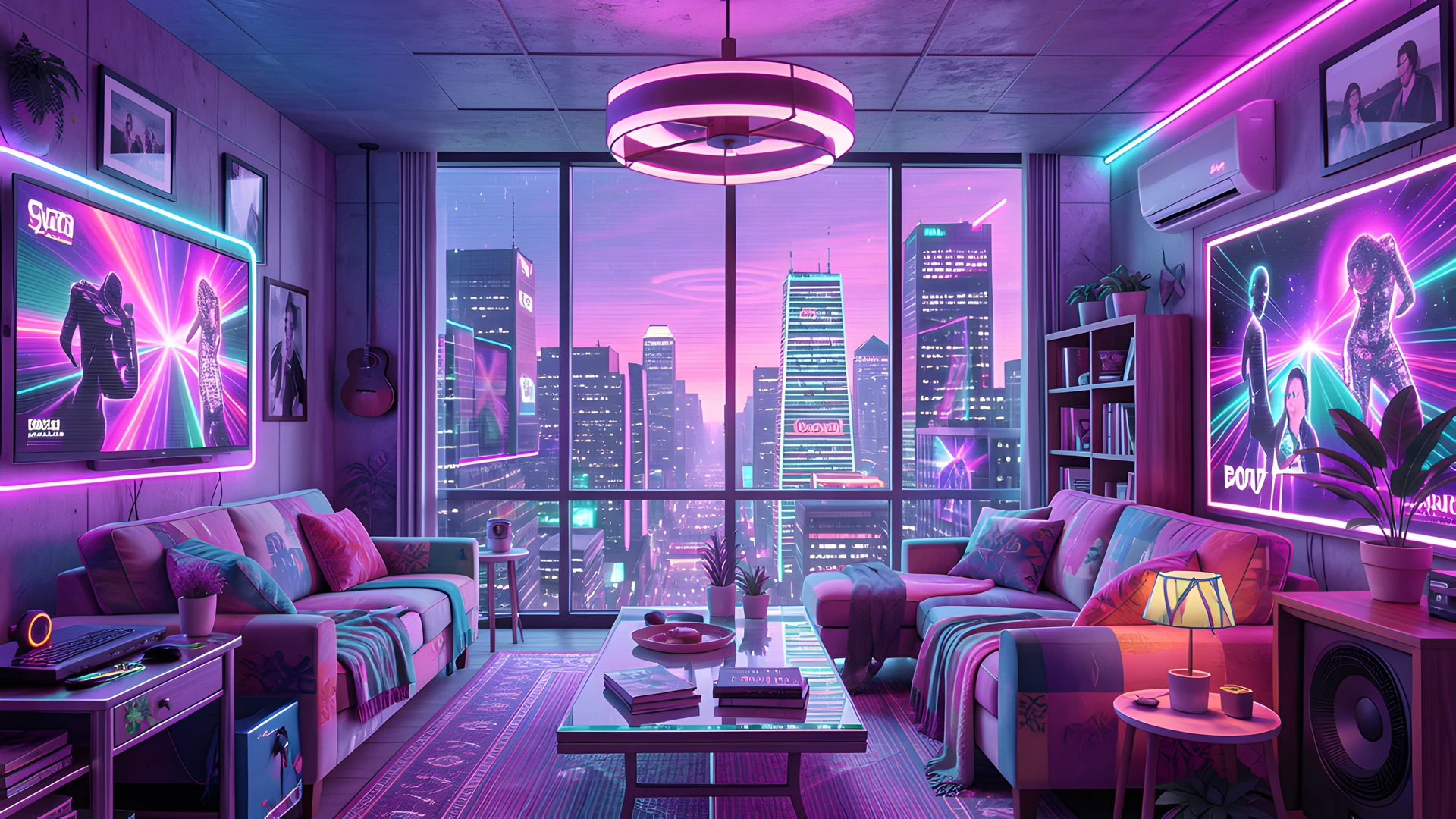 Retro Cityscape