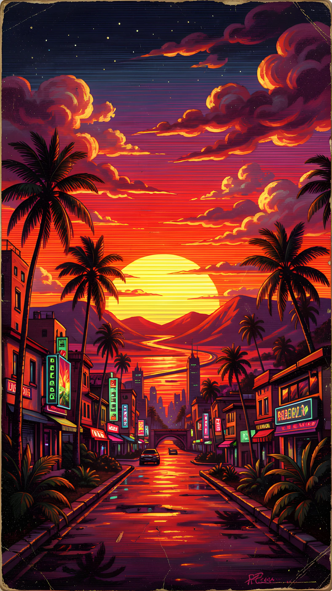 Retro Sunset Dreams