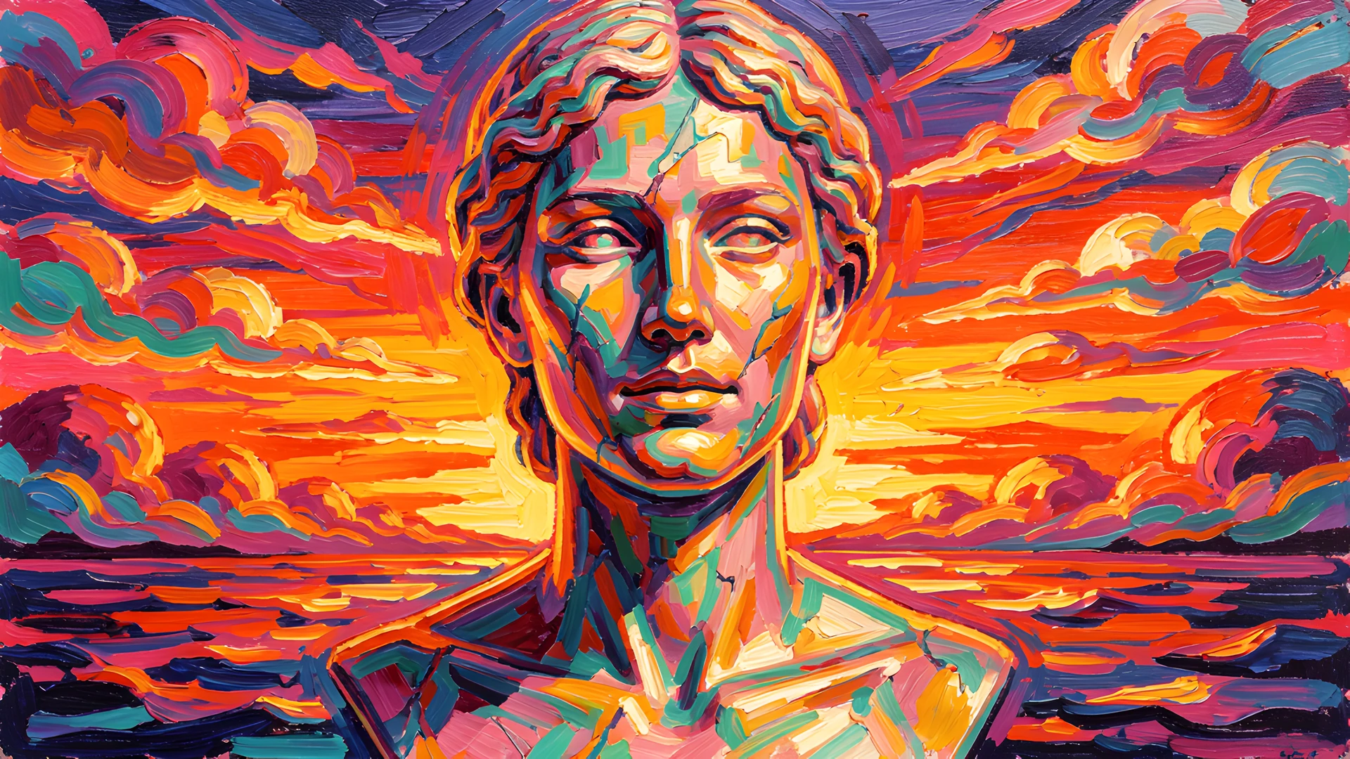 Impressionist Marble Bust