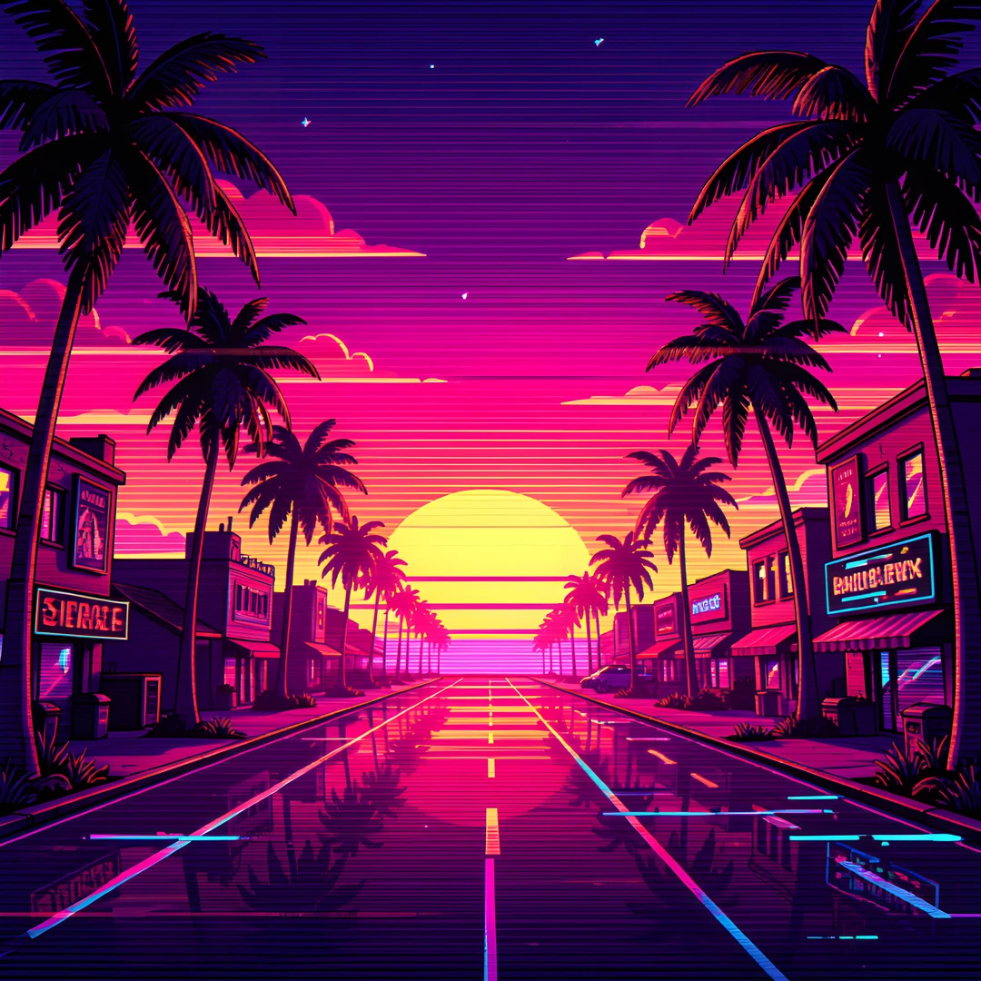 Synthwave Sunset