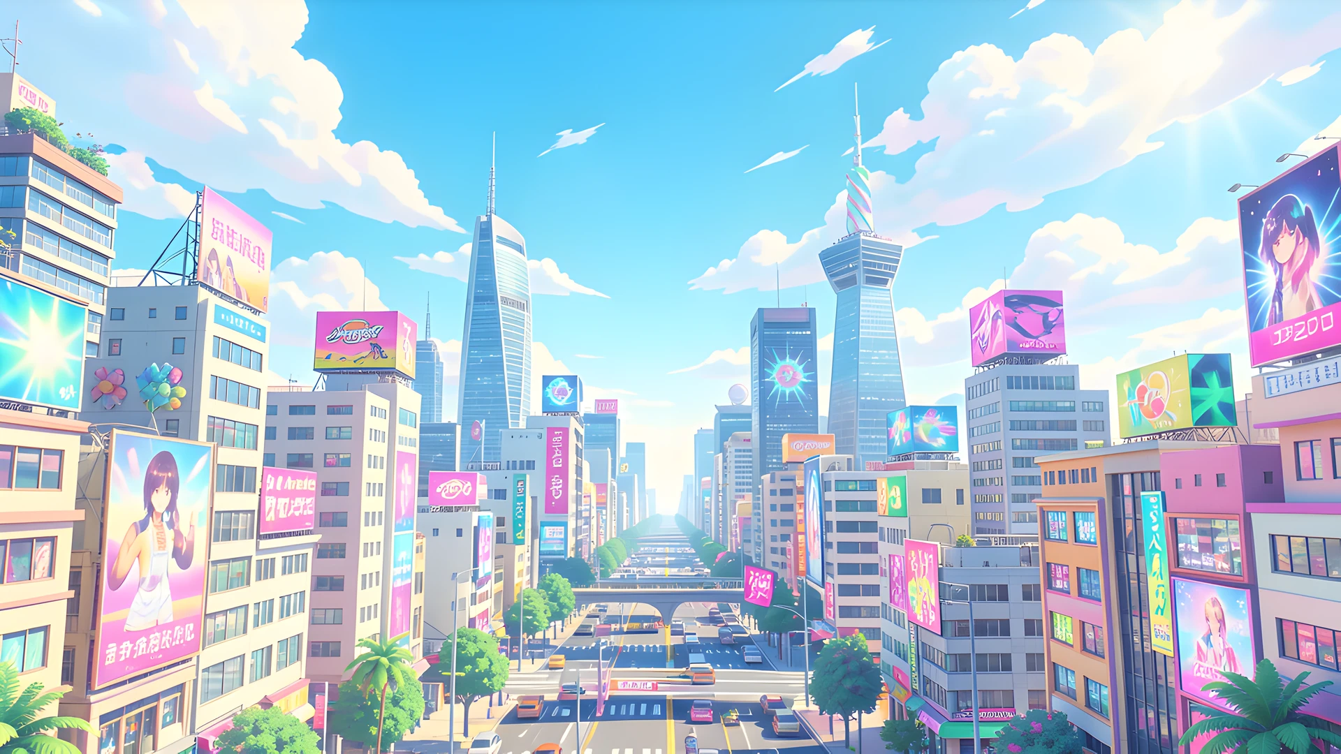 Vaporwave Skies
