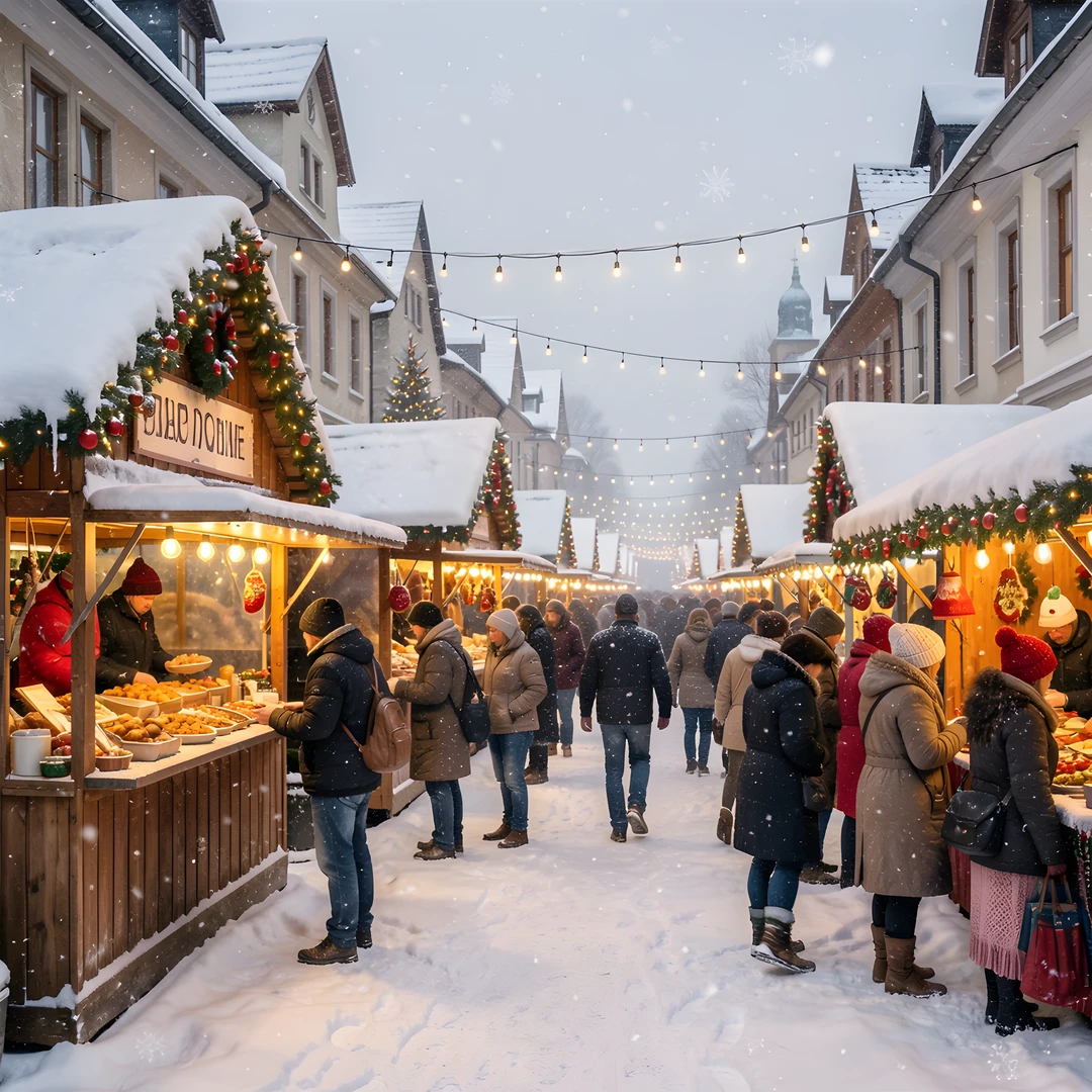 Winter City Scene