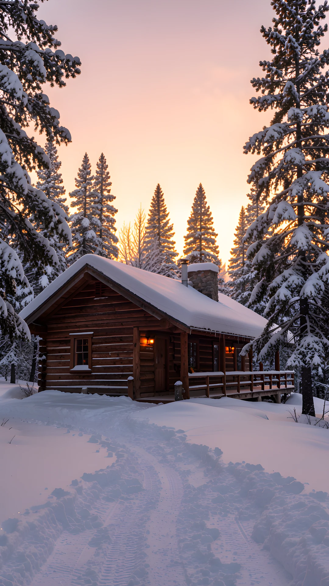 Winter Woodland Scene