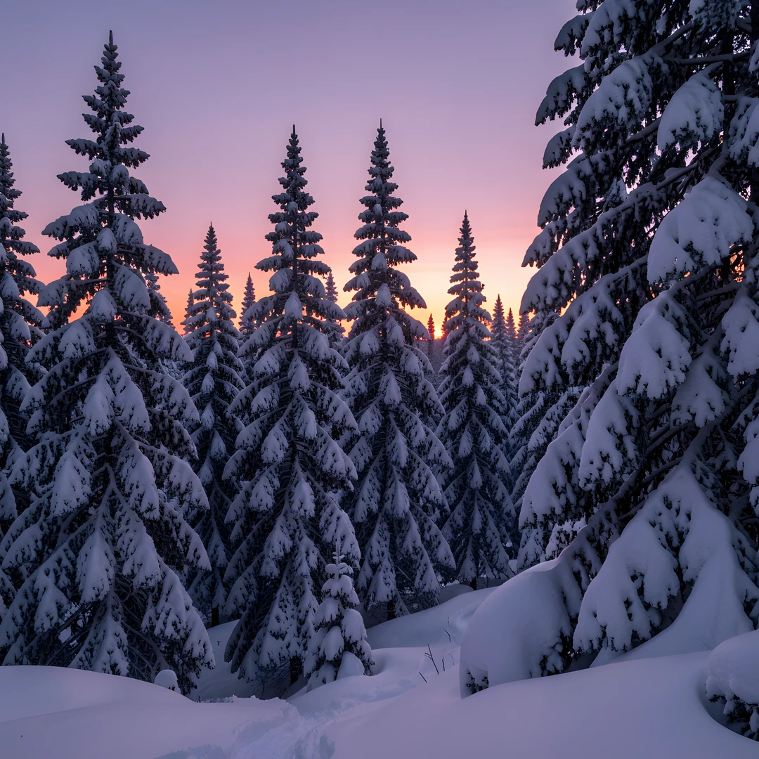 Winter Woodland Scene