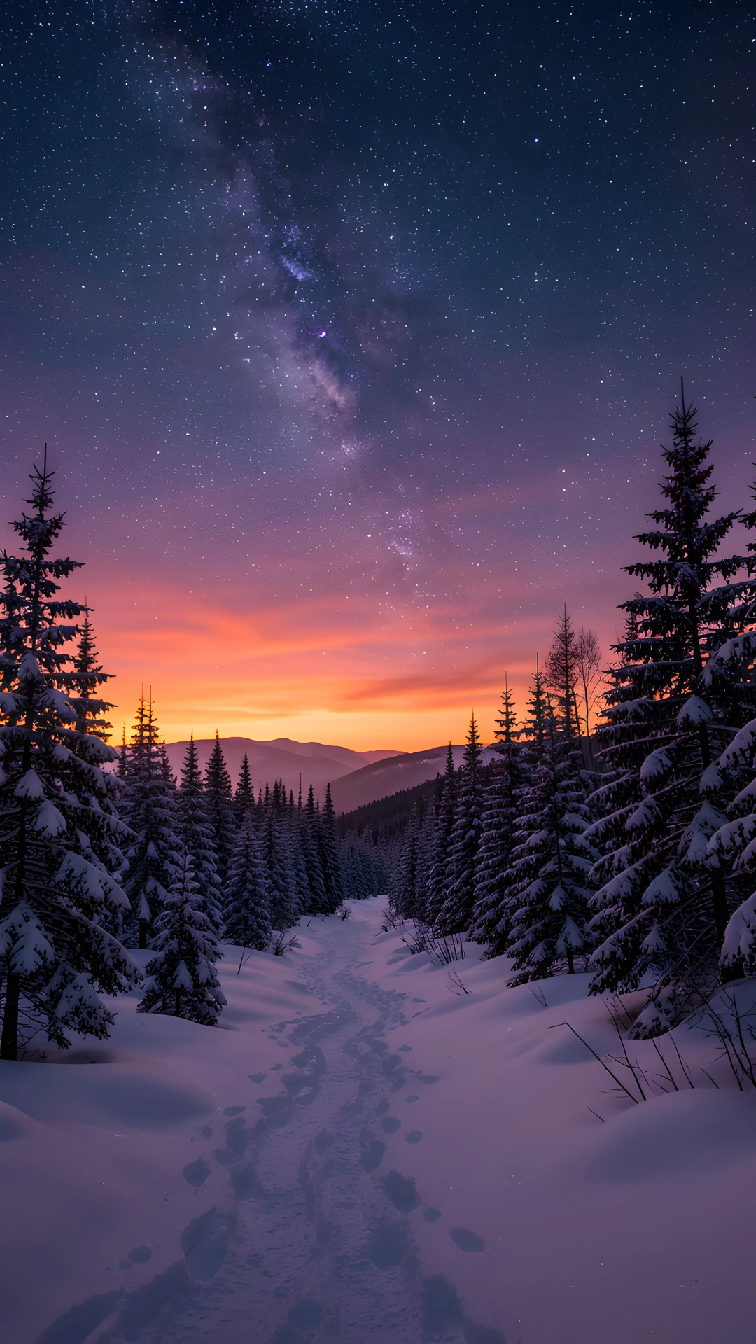 Frozen Starry Night