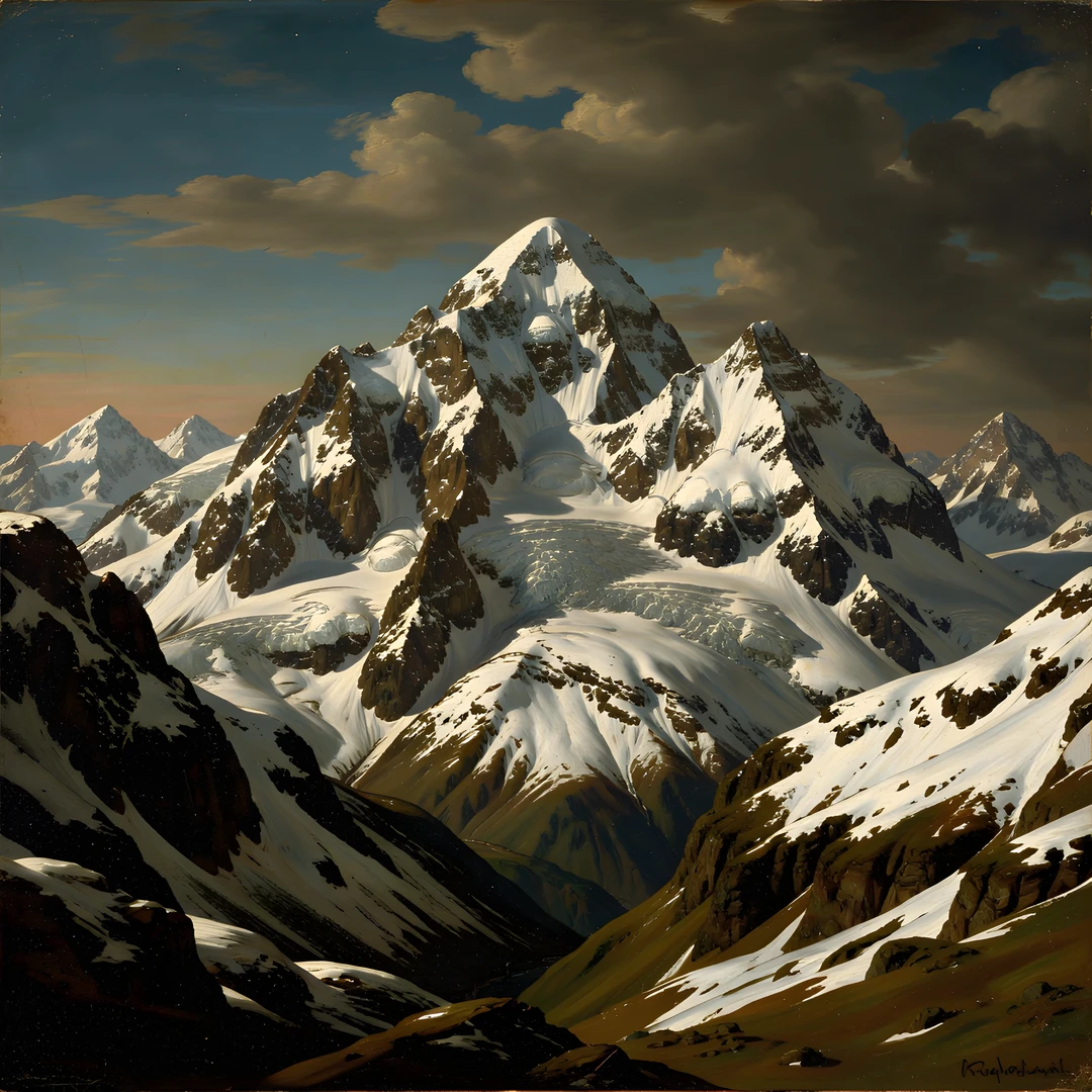 Baroque Mountain Scene