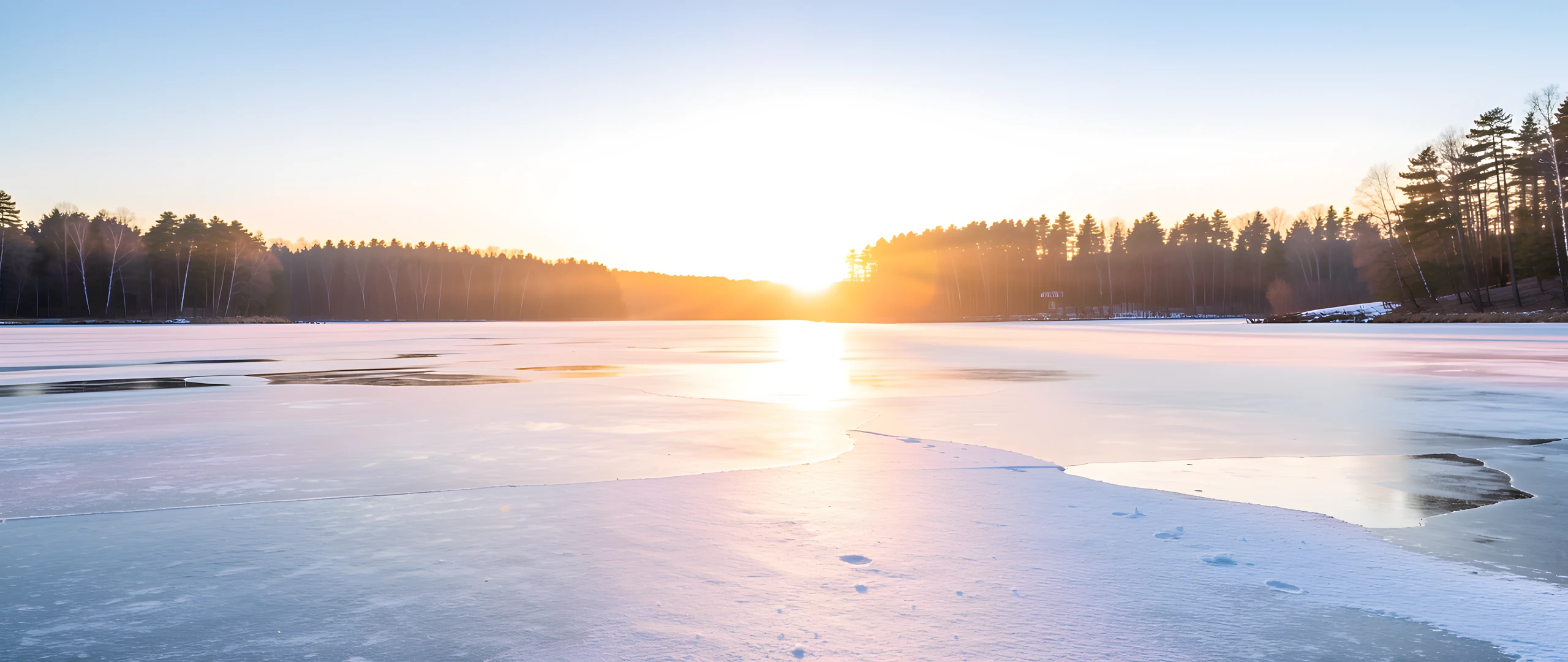 Frozen Lake Night