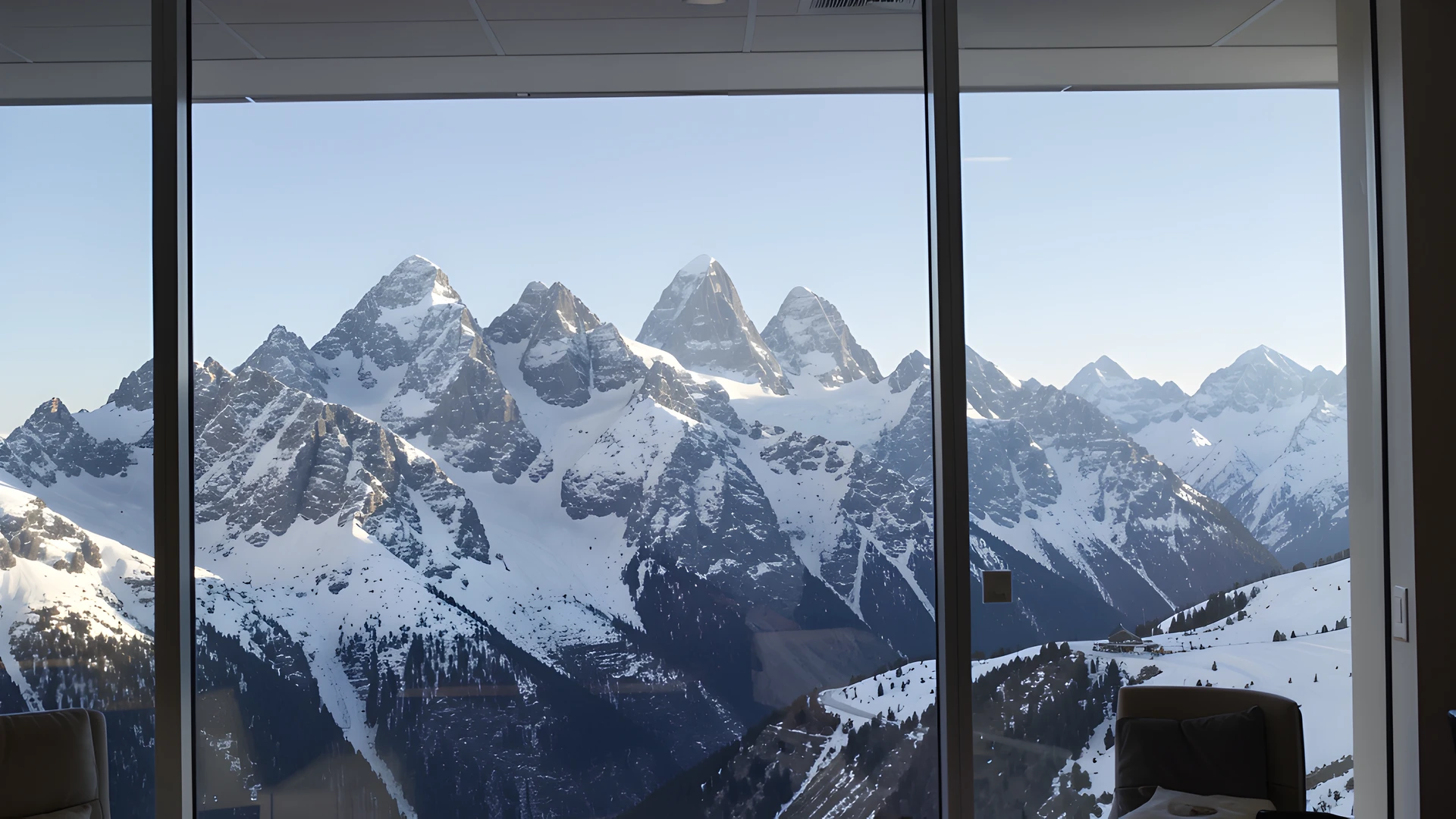 Snowy Mountain Peaks