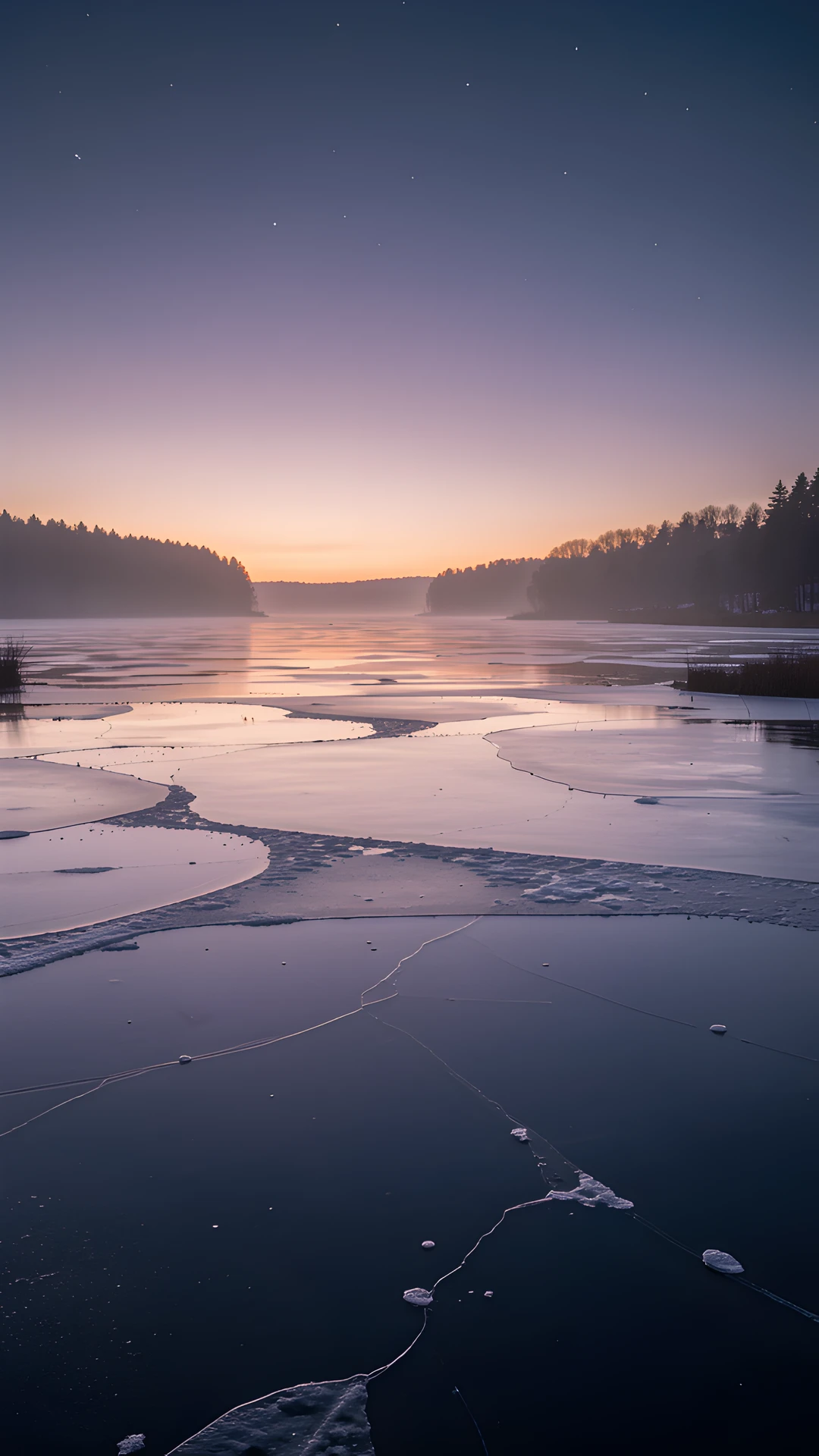 Frozen Lake Glow