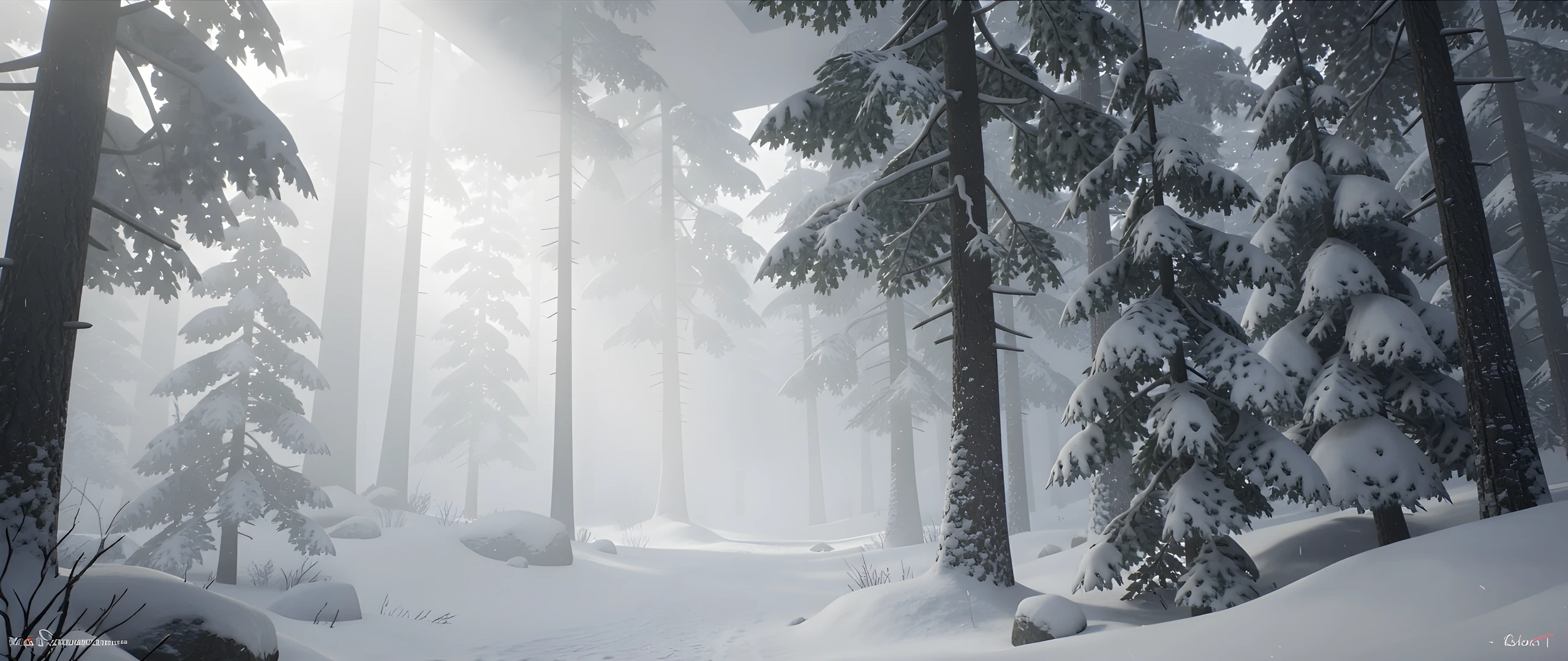 Winter Woodland Scene