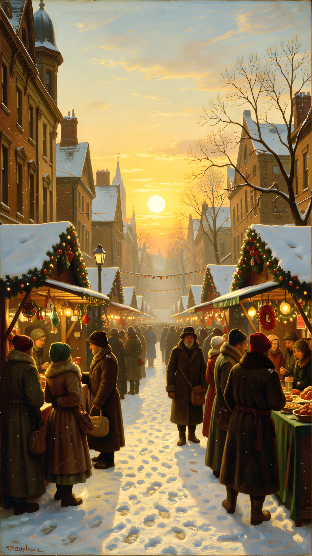 Winter Morning Scene