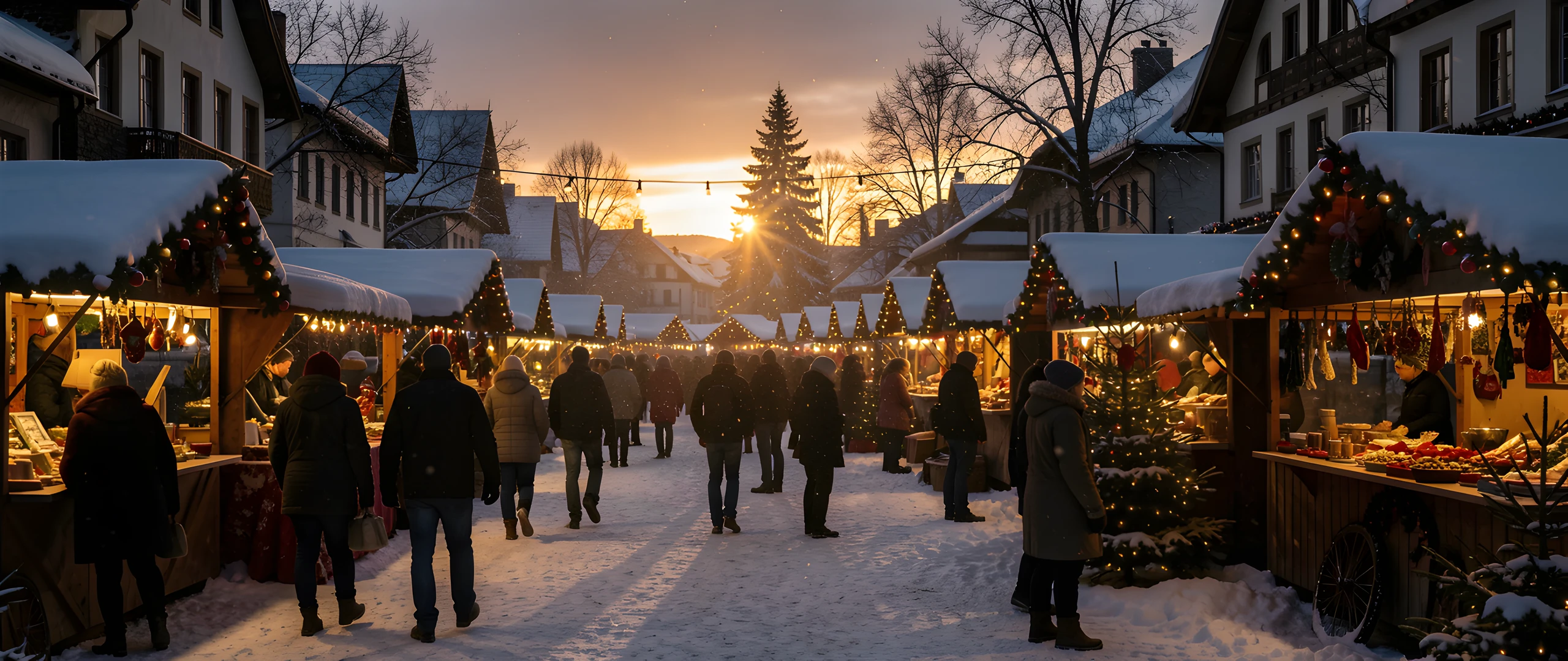 Winter Christmas Scene