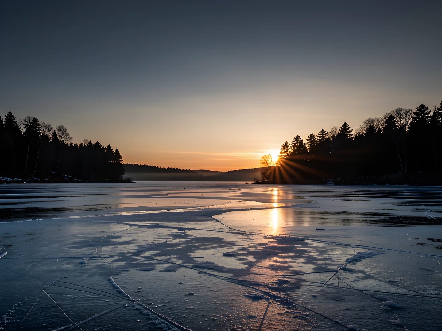Frozen Morning Glow
