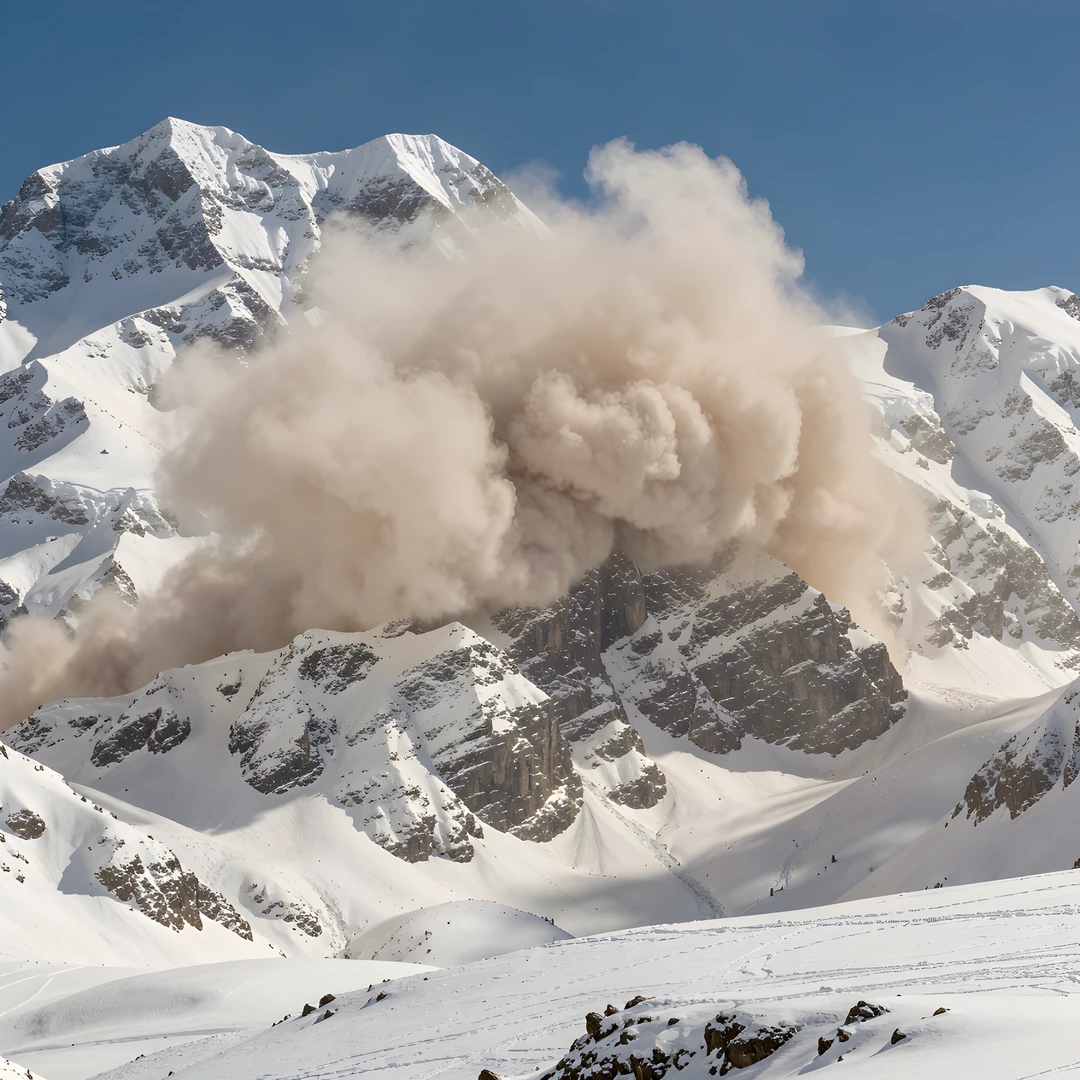Snowy Mountain Folds