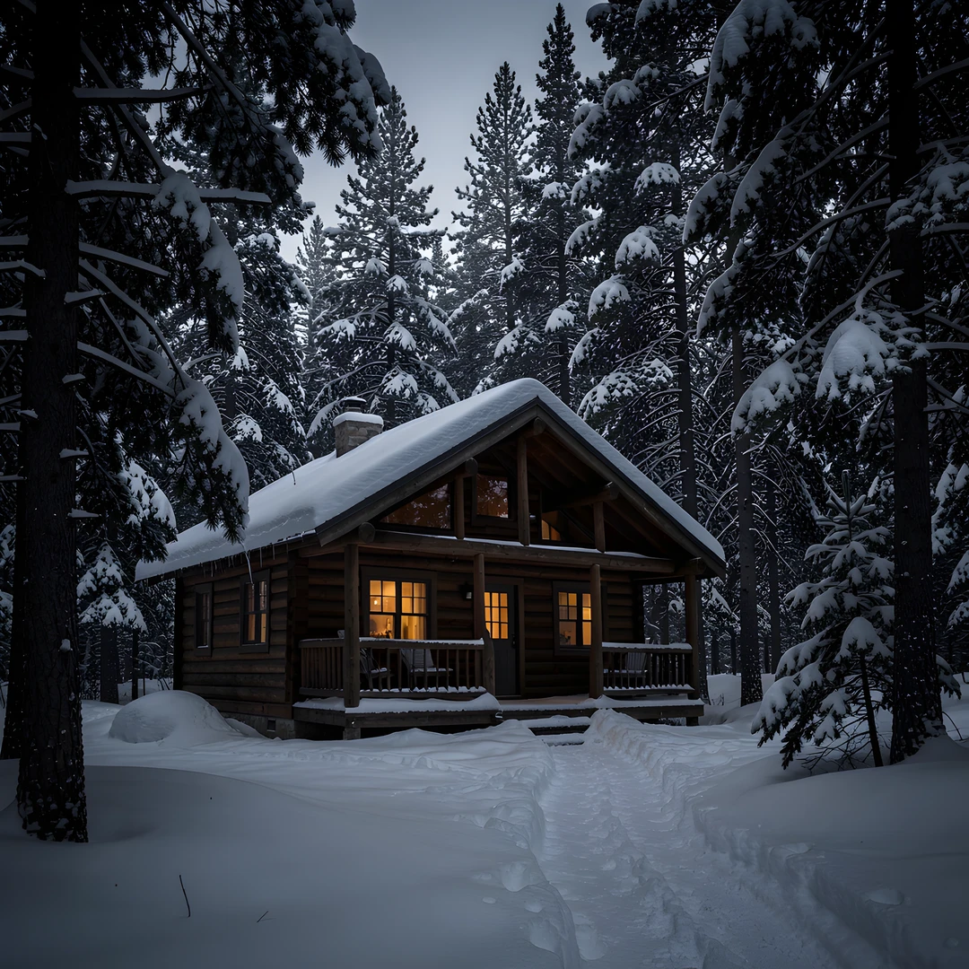 Winter Woodland Scene