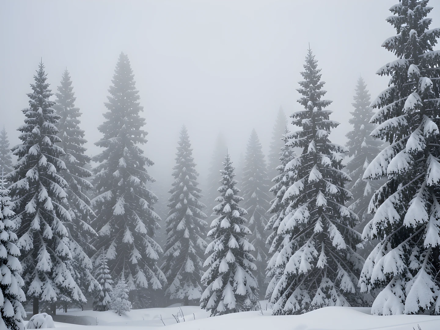 Winter Woodland Scene