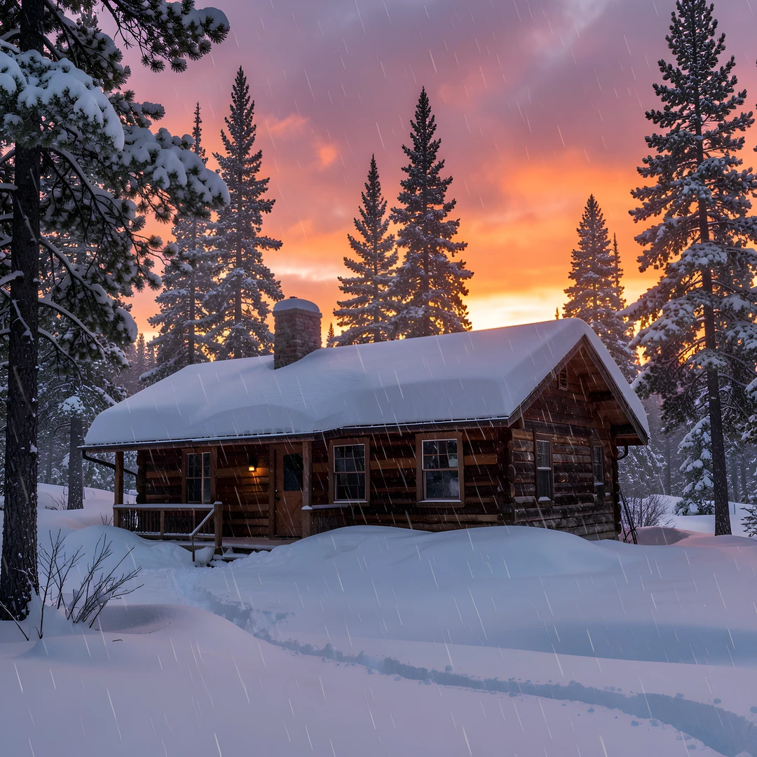 Winter Woodland Scene