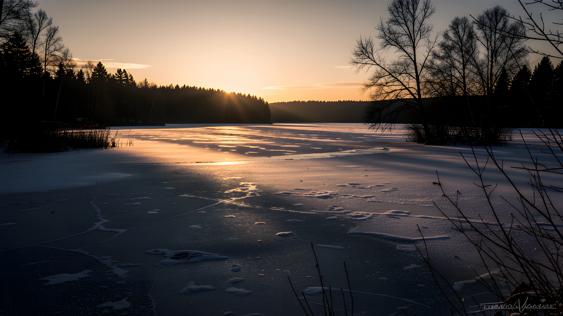 Frozen Golden Dawn