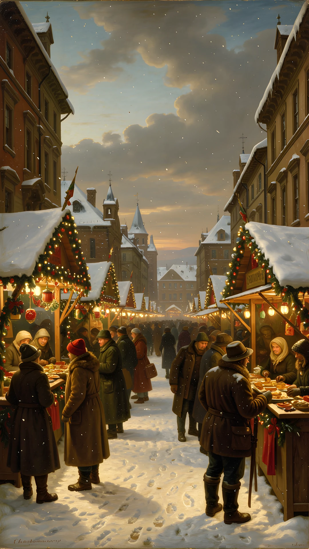 Baroque Winter Scene