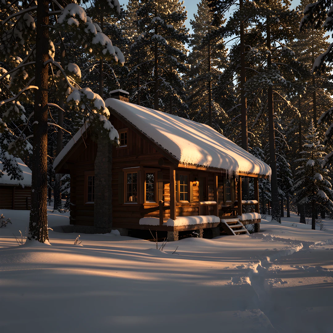 Winter Woodland Scene