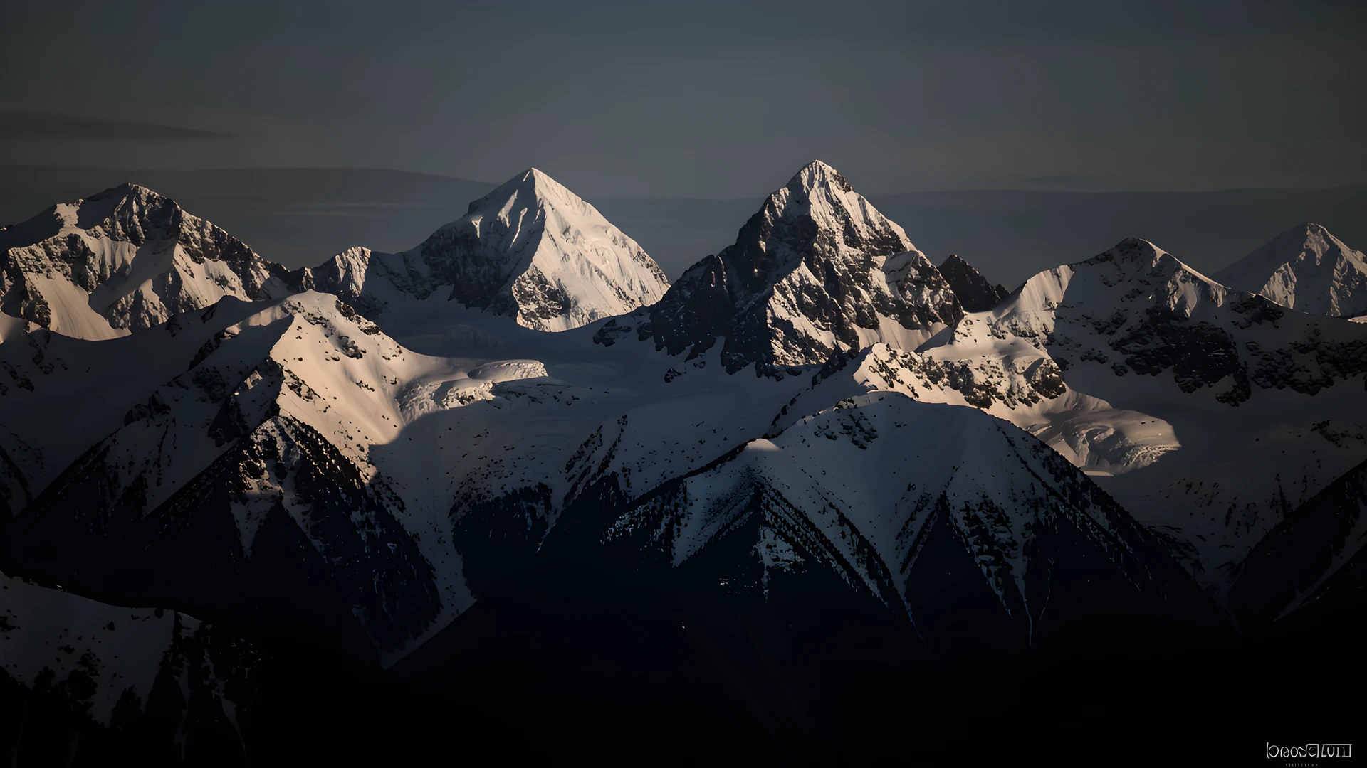 Dark Snow Peaks