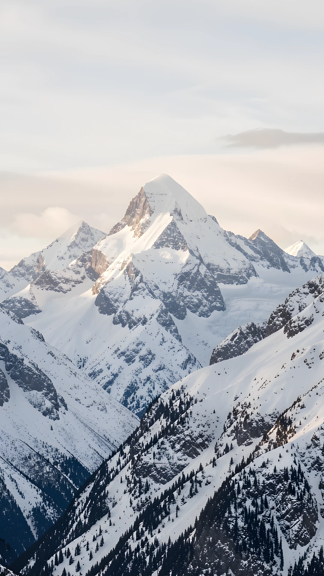 Frosted Mountain Range