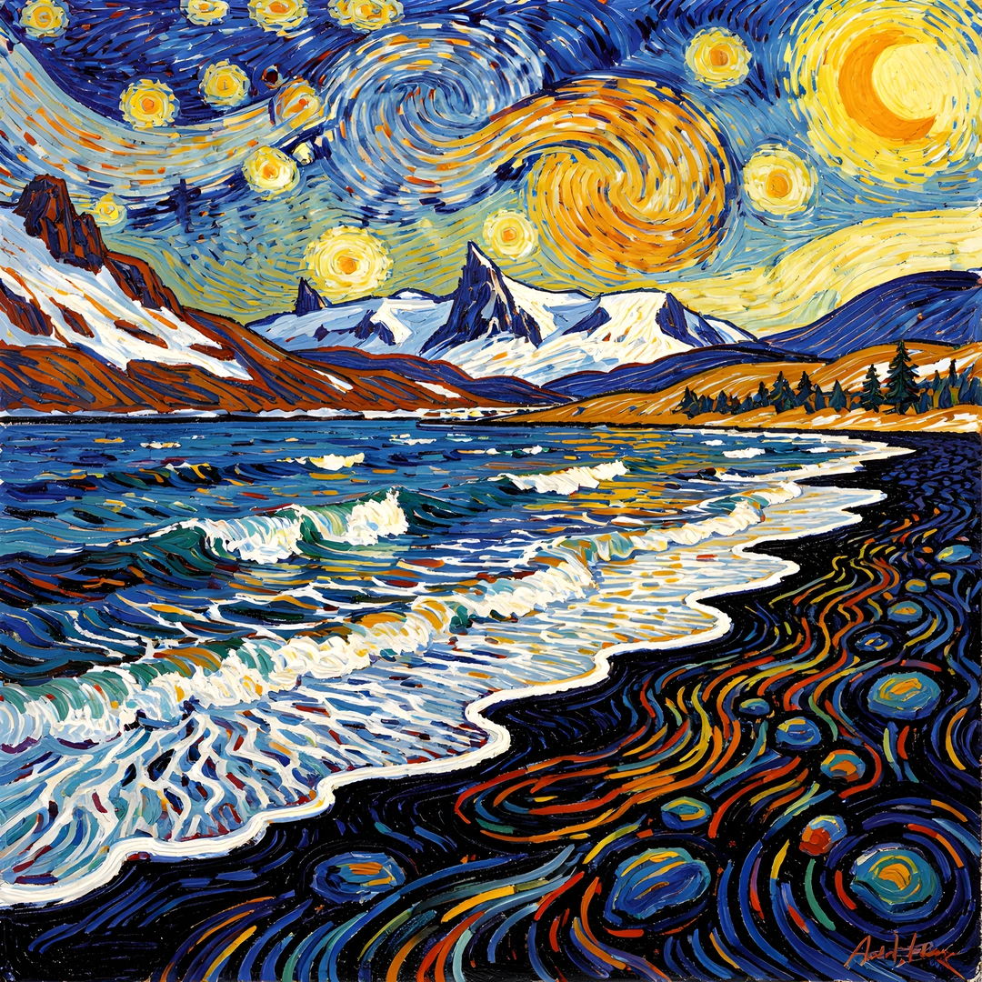 Vibrant Icelandic Coast