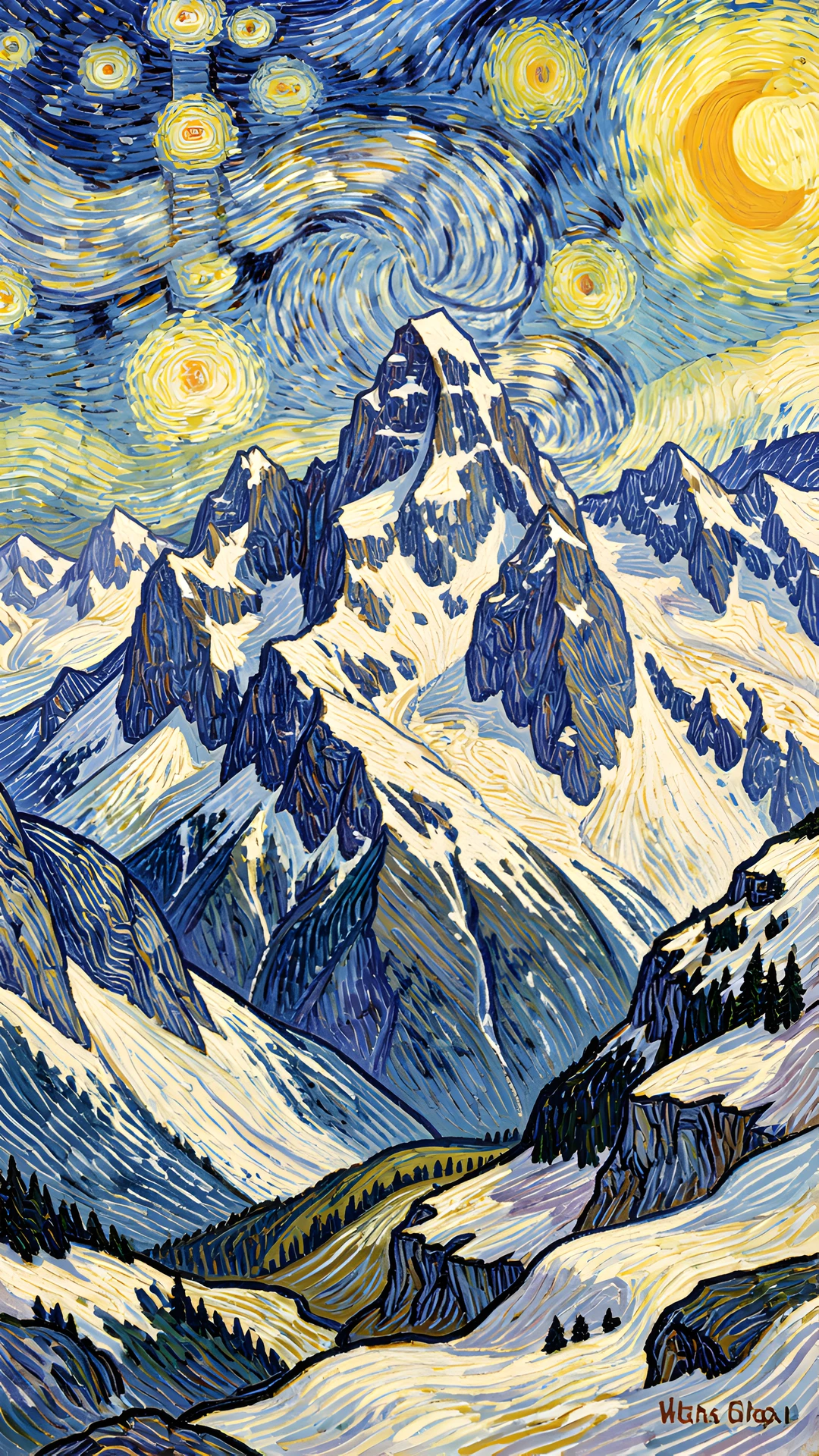 Starry Night Peaks