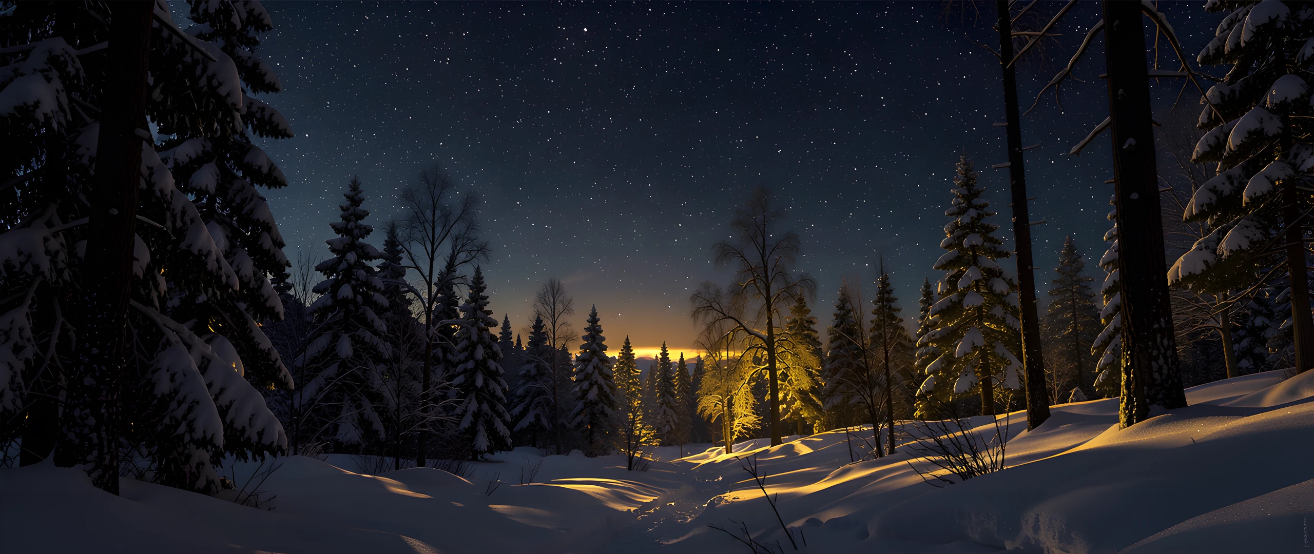 Frozen Starlight Night
