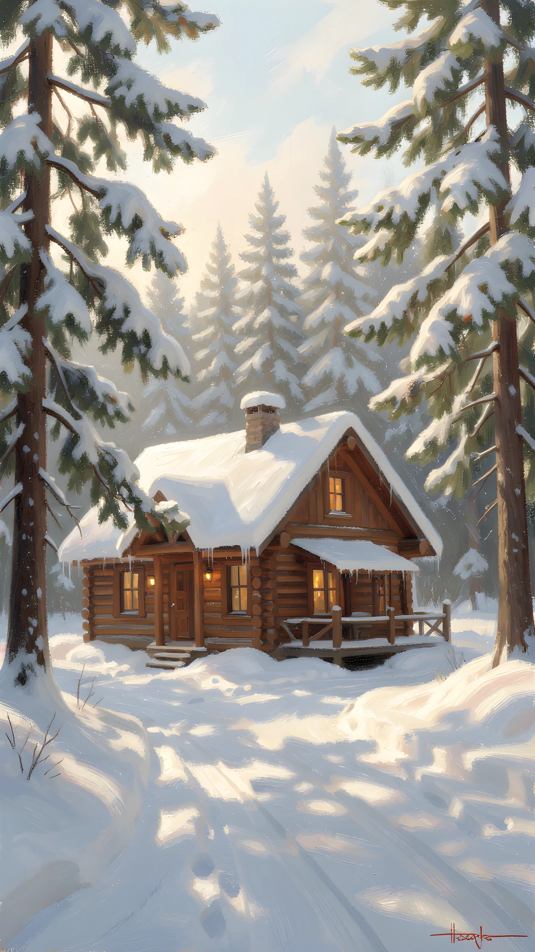 Winter Woodland Scene