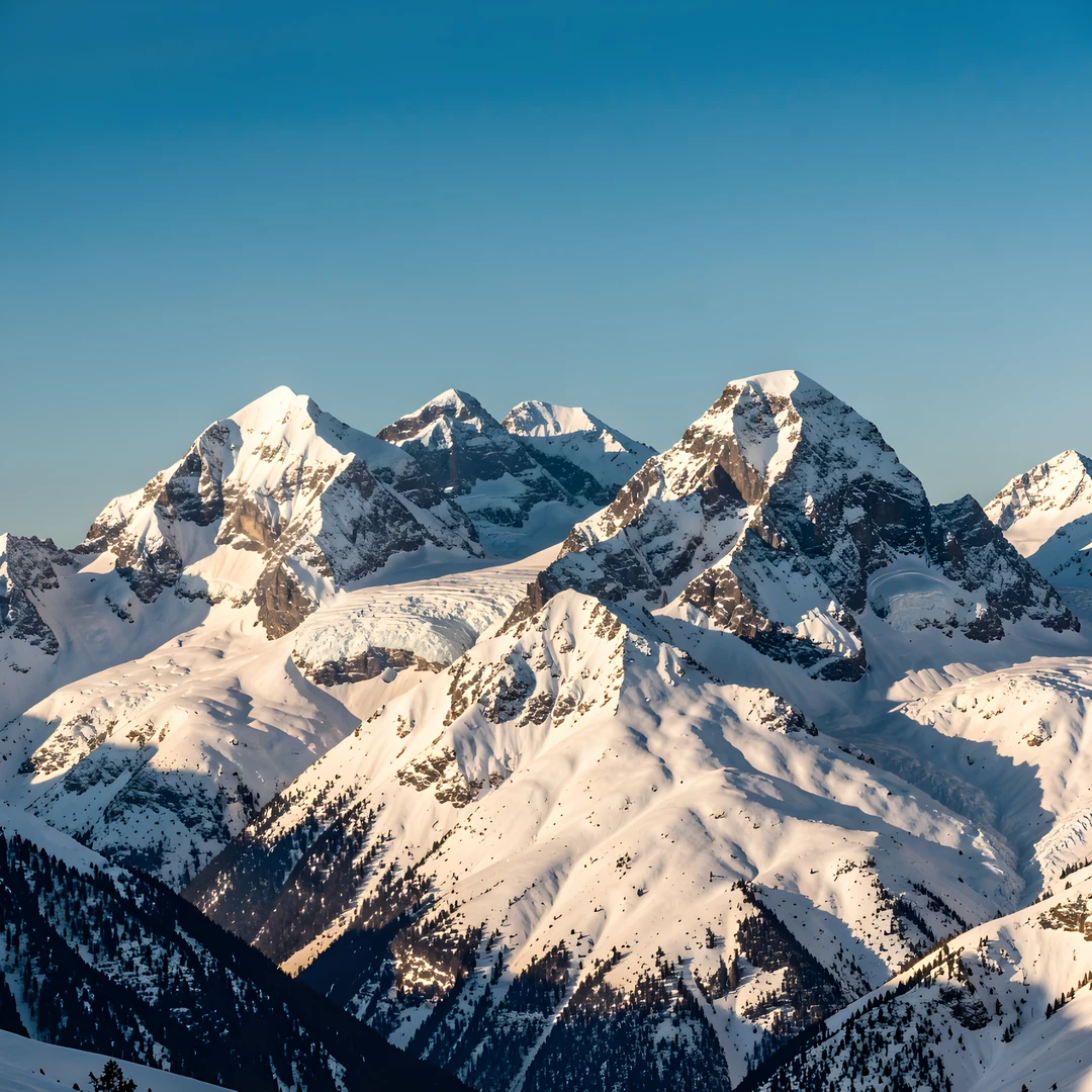Snowy Mountain Peaks