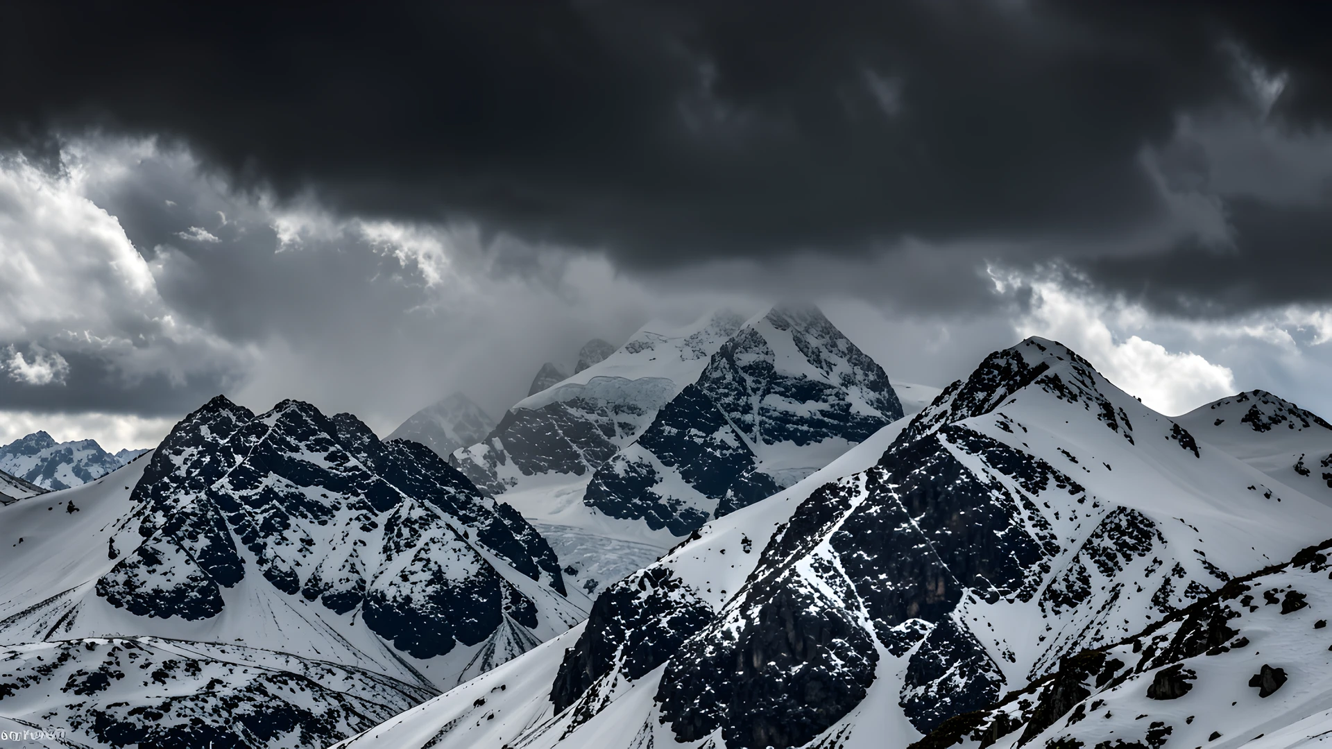 Frozen Mountain Peaks