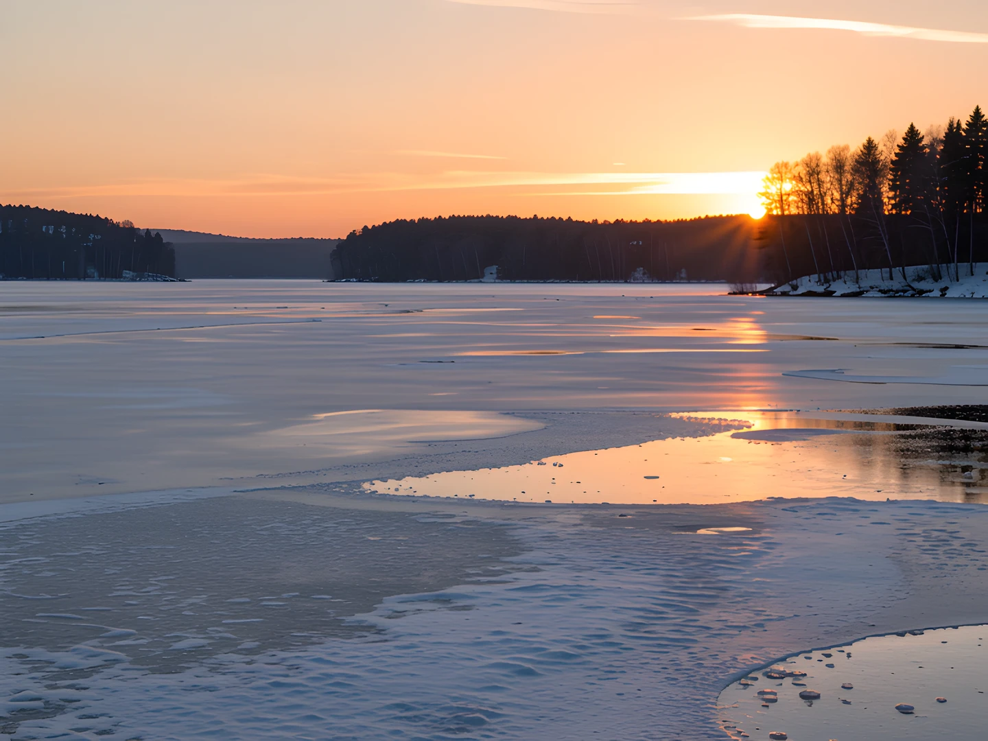 Frozen Morning Glow