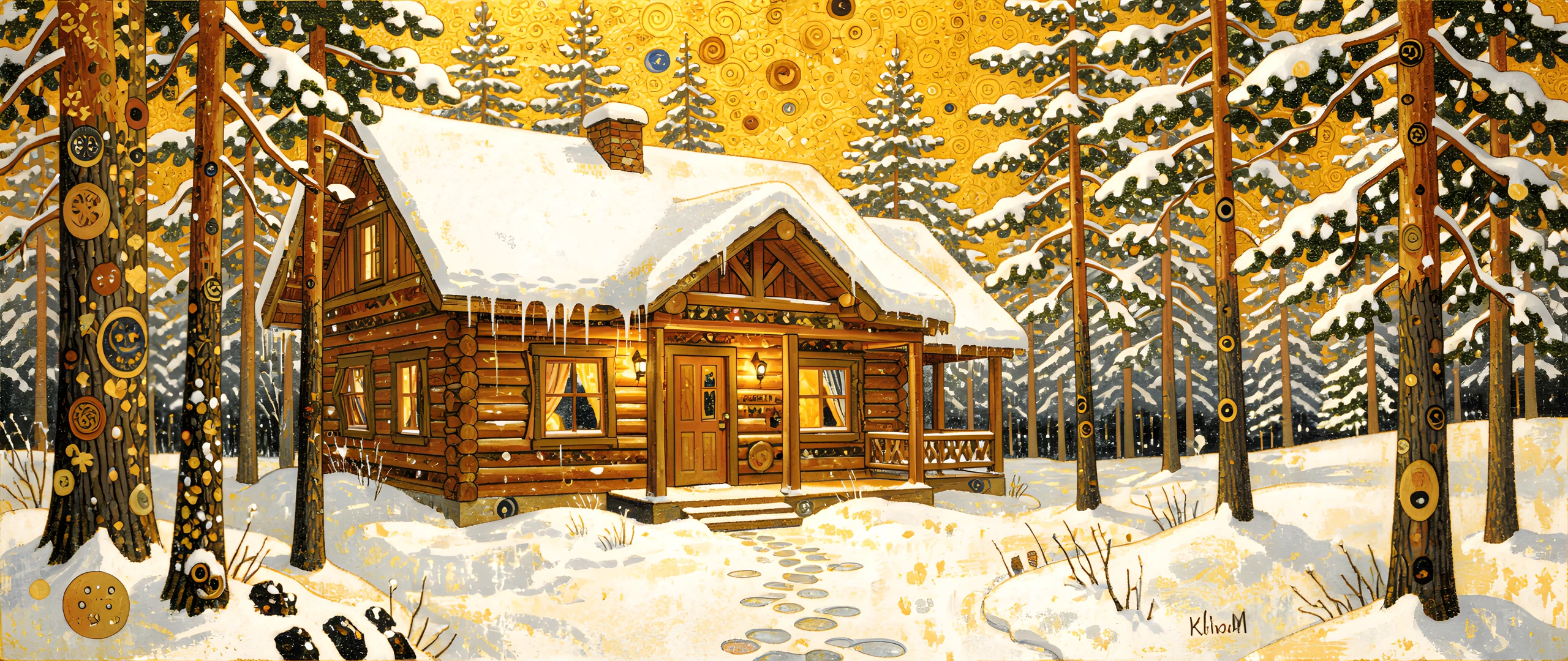 Golden Klimt Cabin