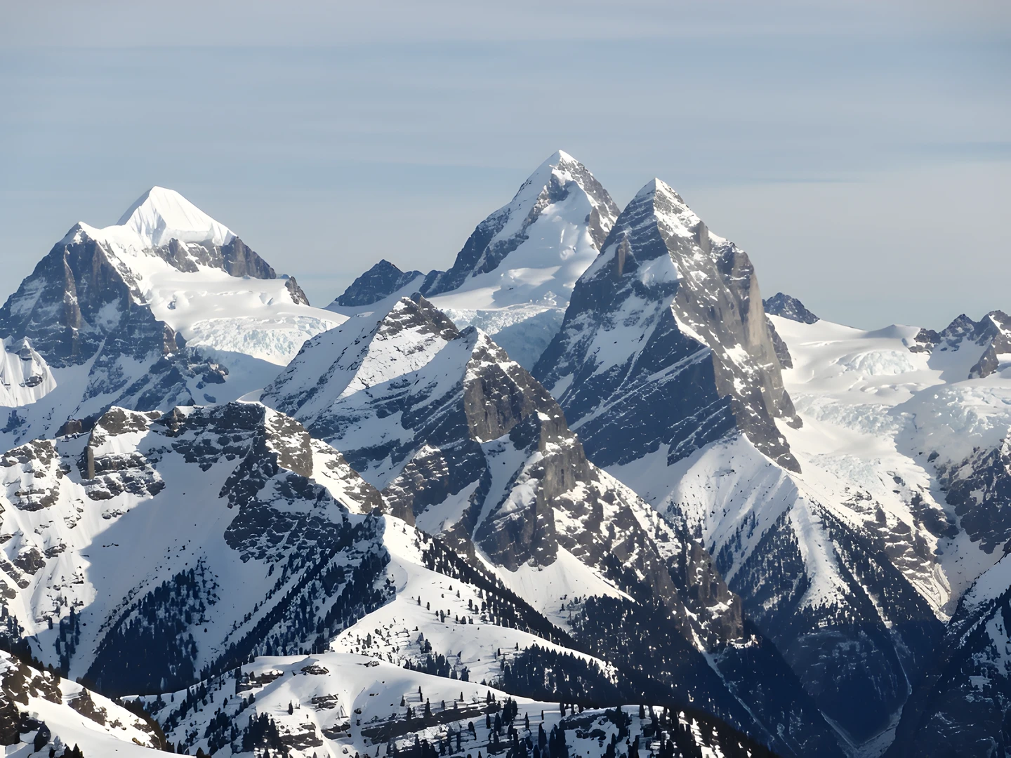 Snowy Mountain Range