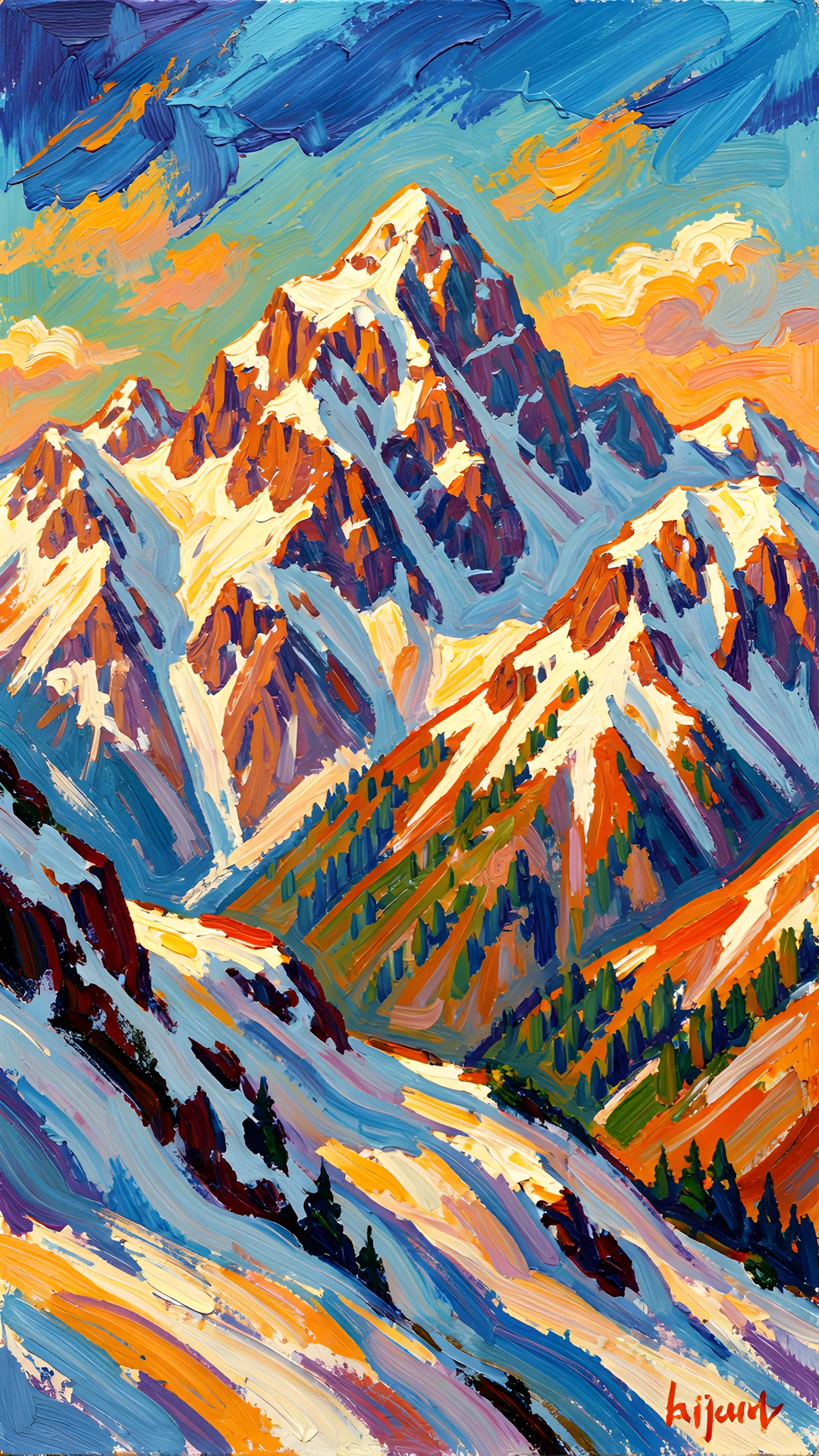Impressionist Mountain