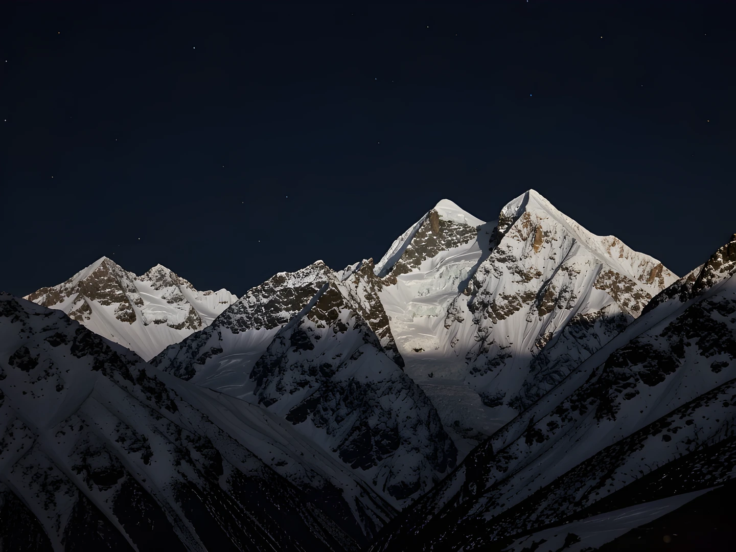 Snowy Mountain Peaks