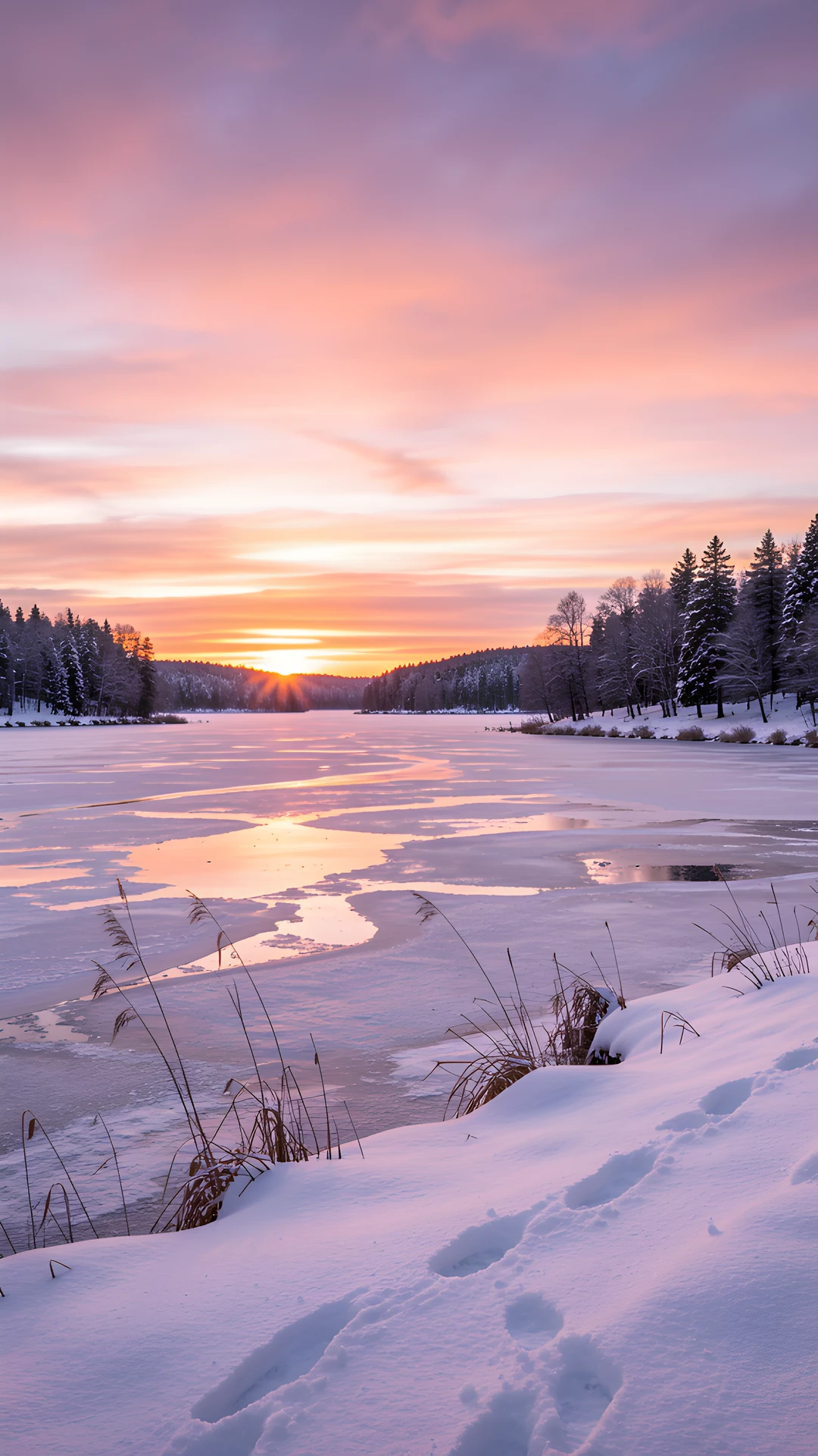 Frozen Morning Glow