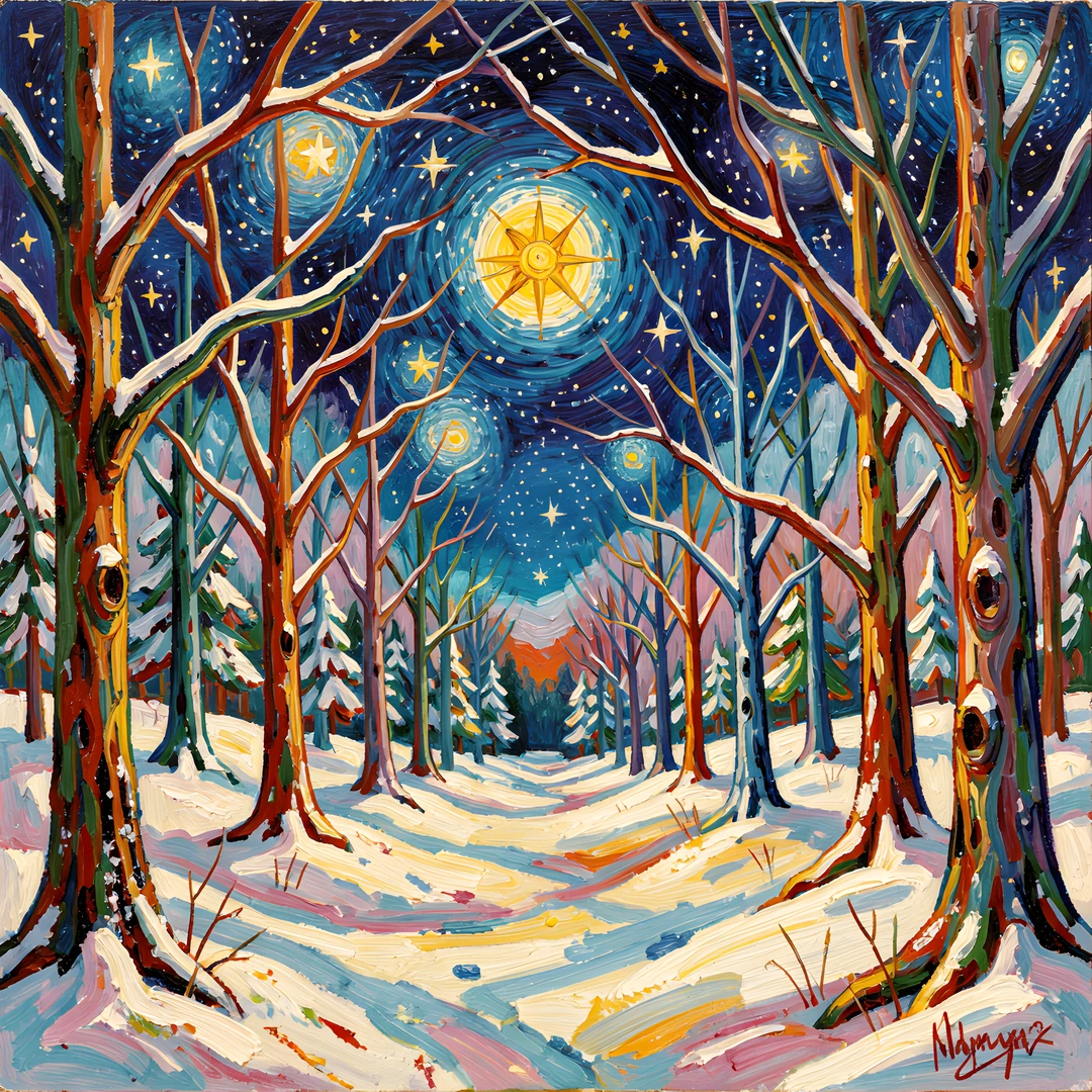 Impressionist Night Sky