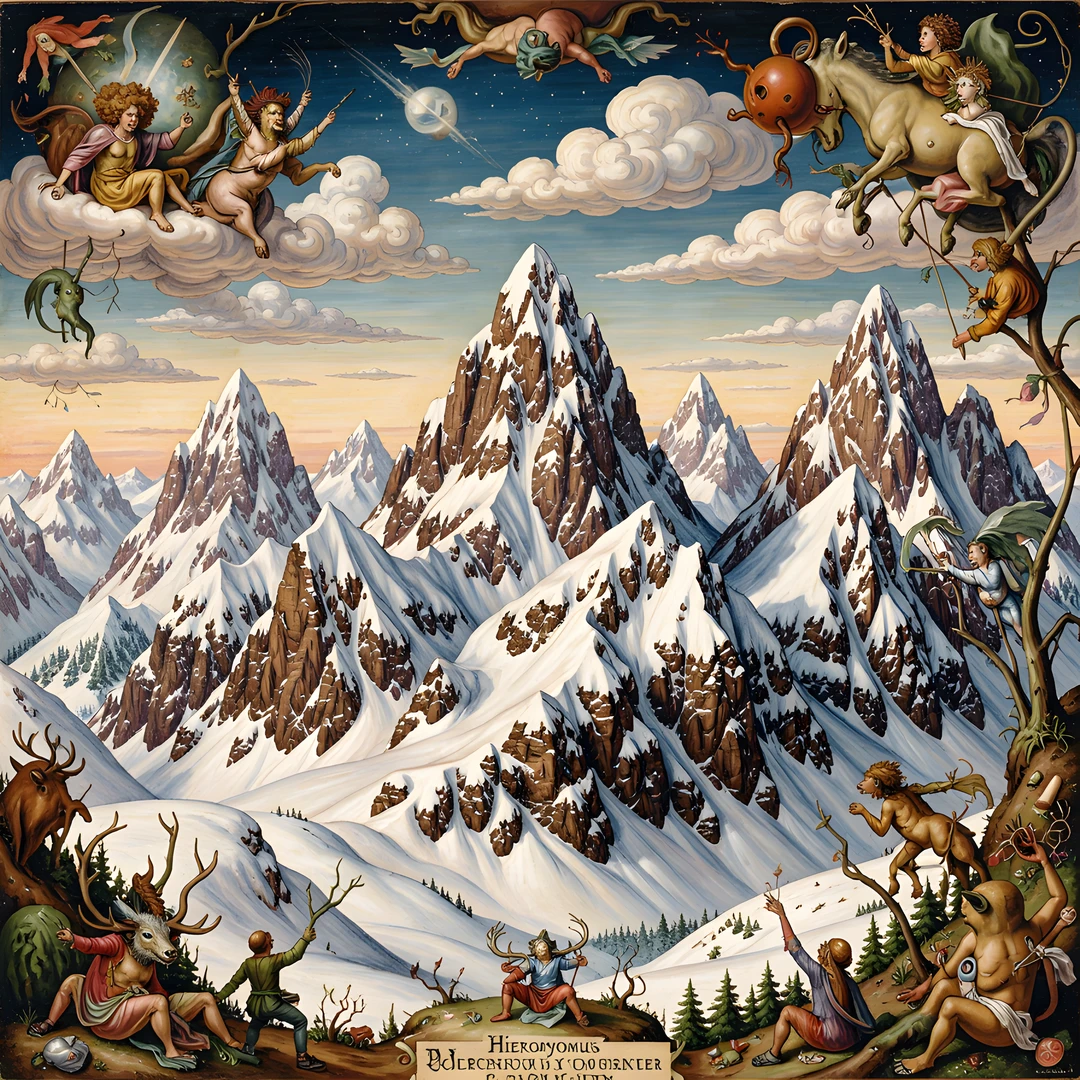 Snowy Mountain Peaks
