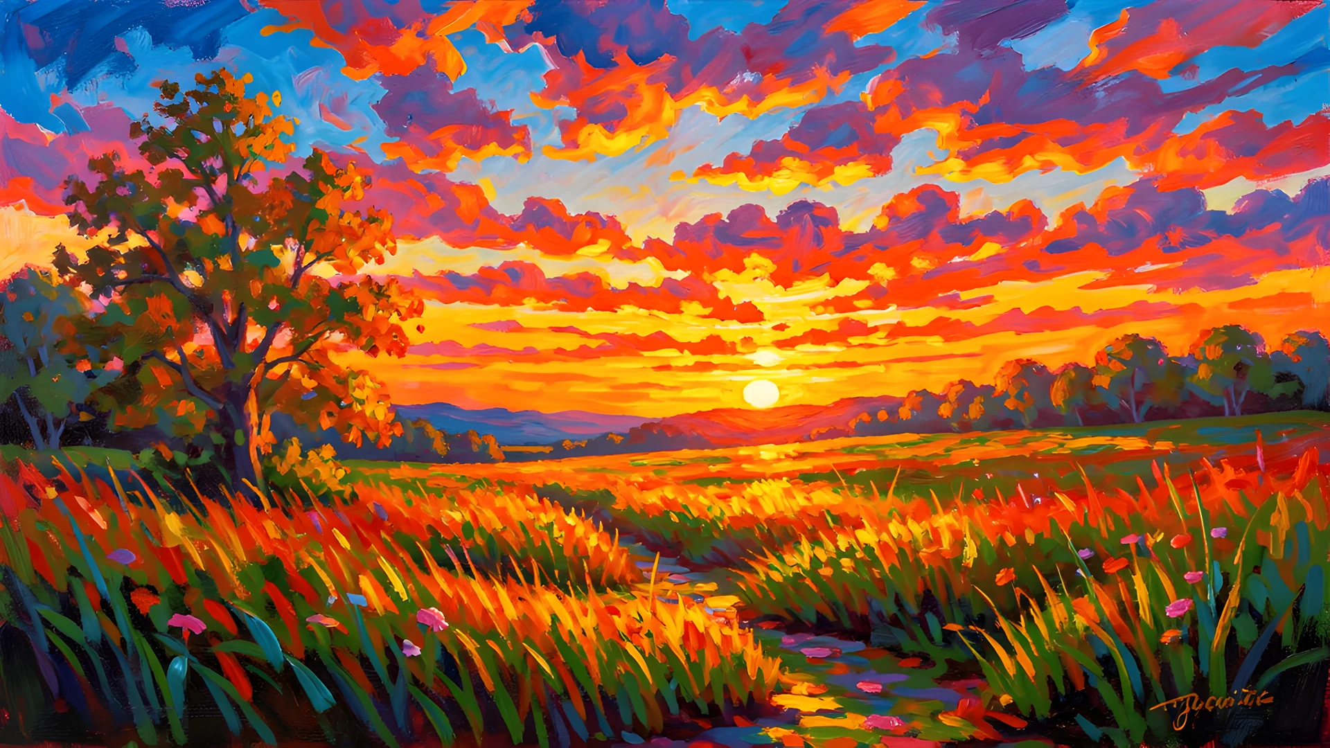 Rainbow Horizon Sunset