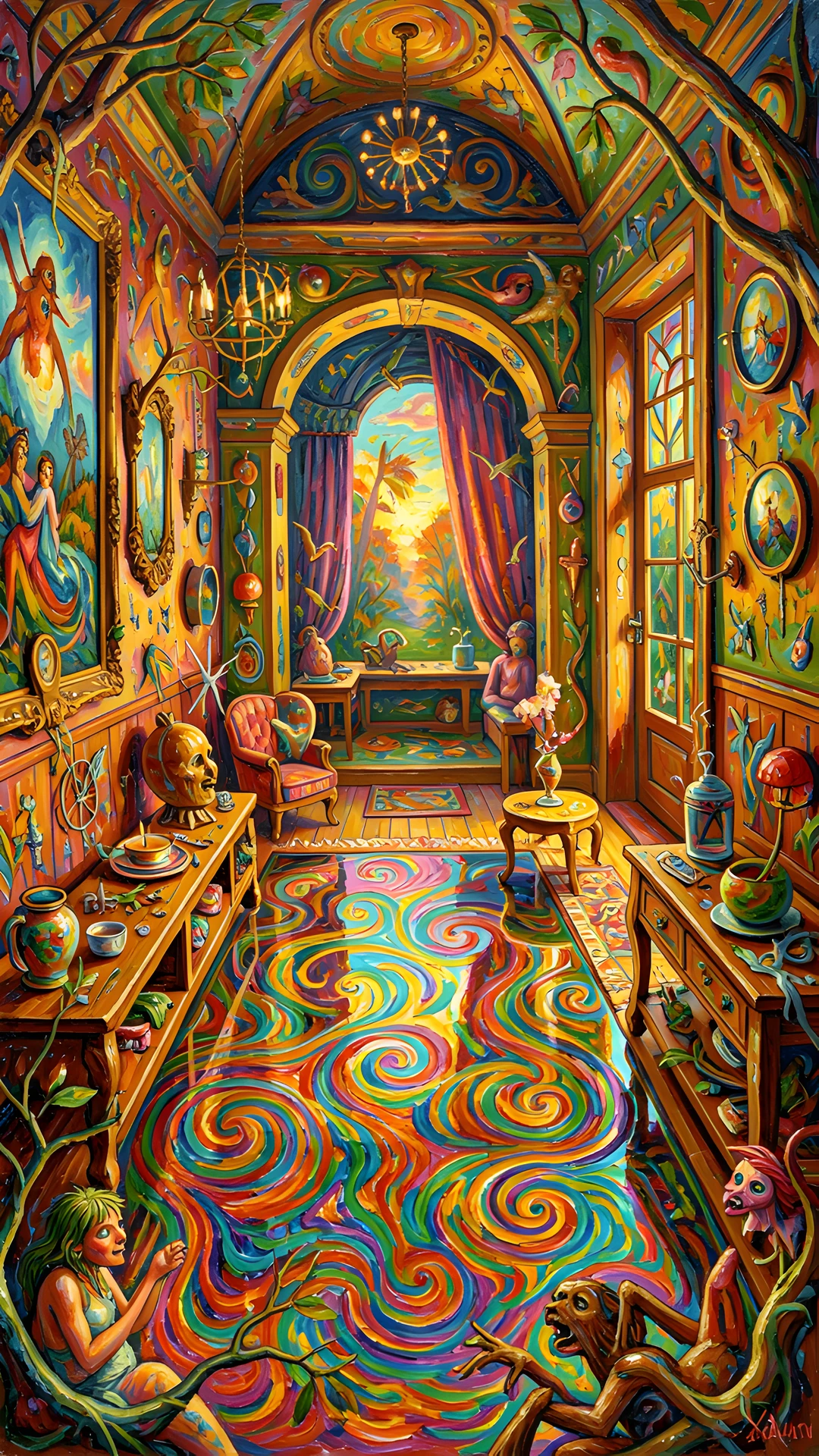 Fingerprints Abstract Expressionist