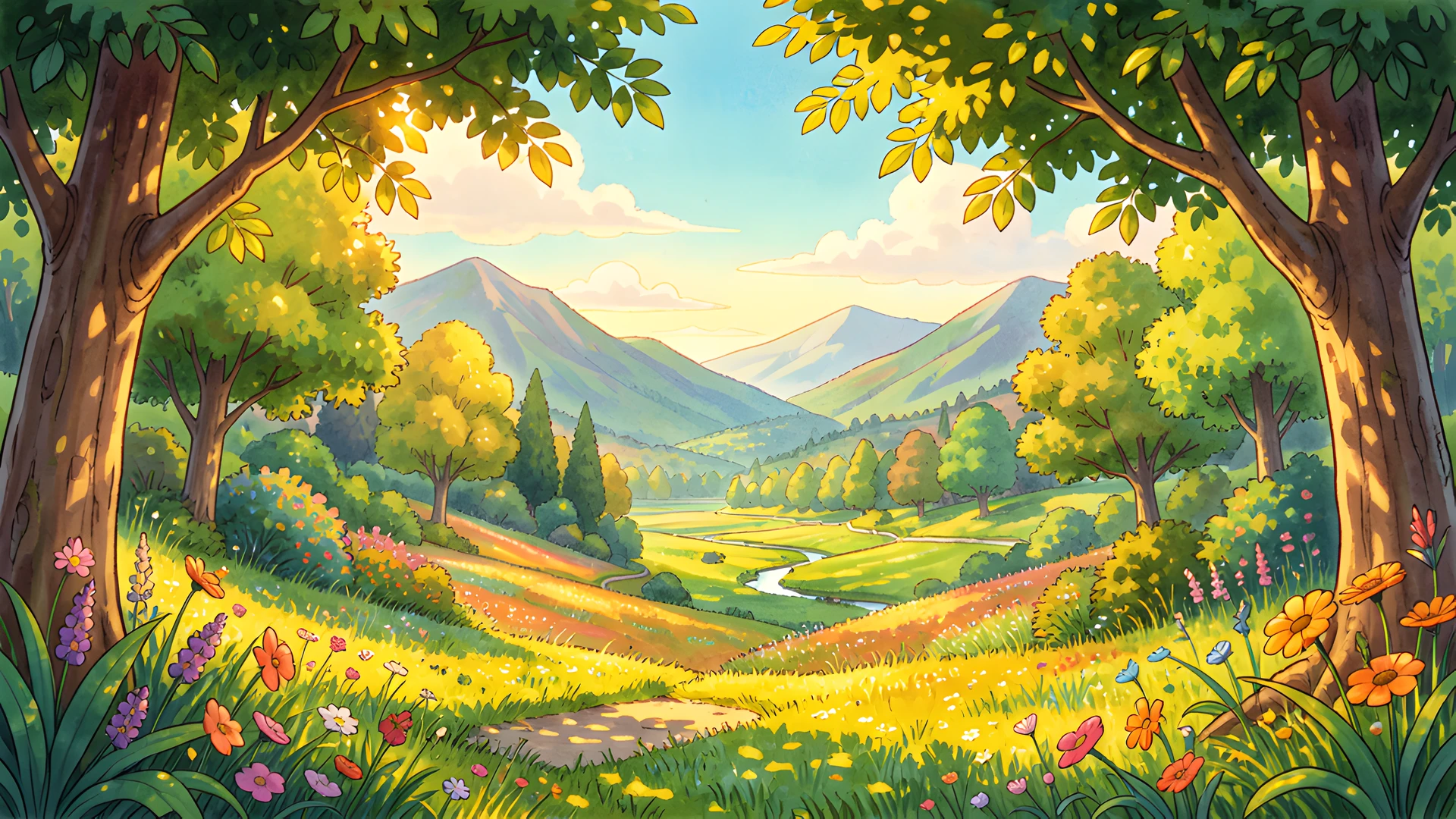 Fantasy Forest Landscape